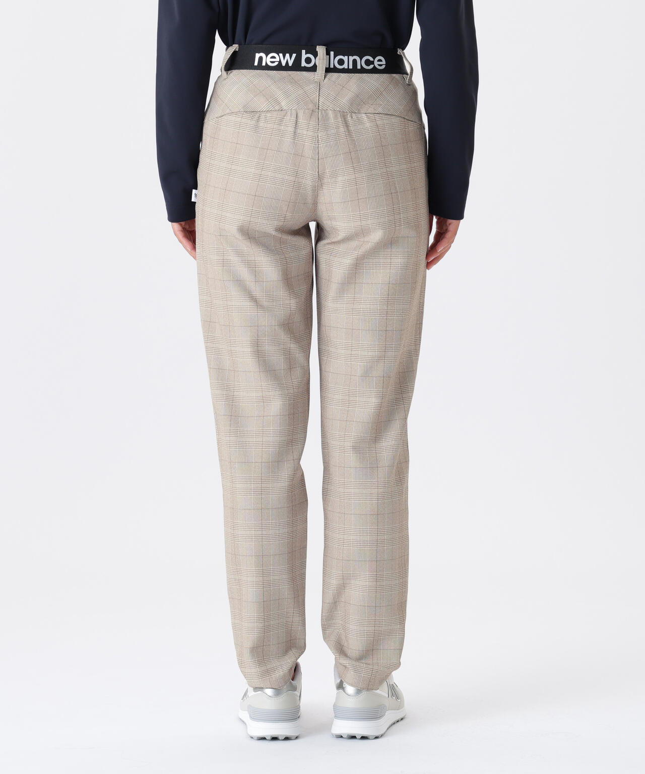 グレンチェック柄 テーパード ロングパンツ (WOMENS)