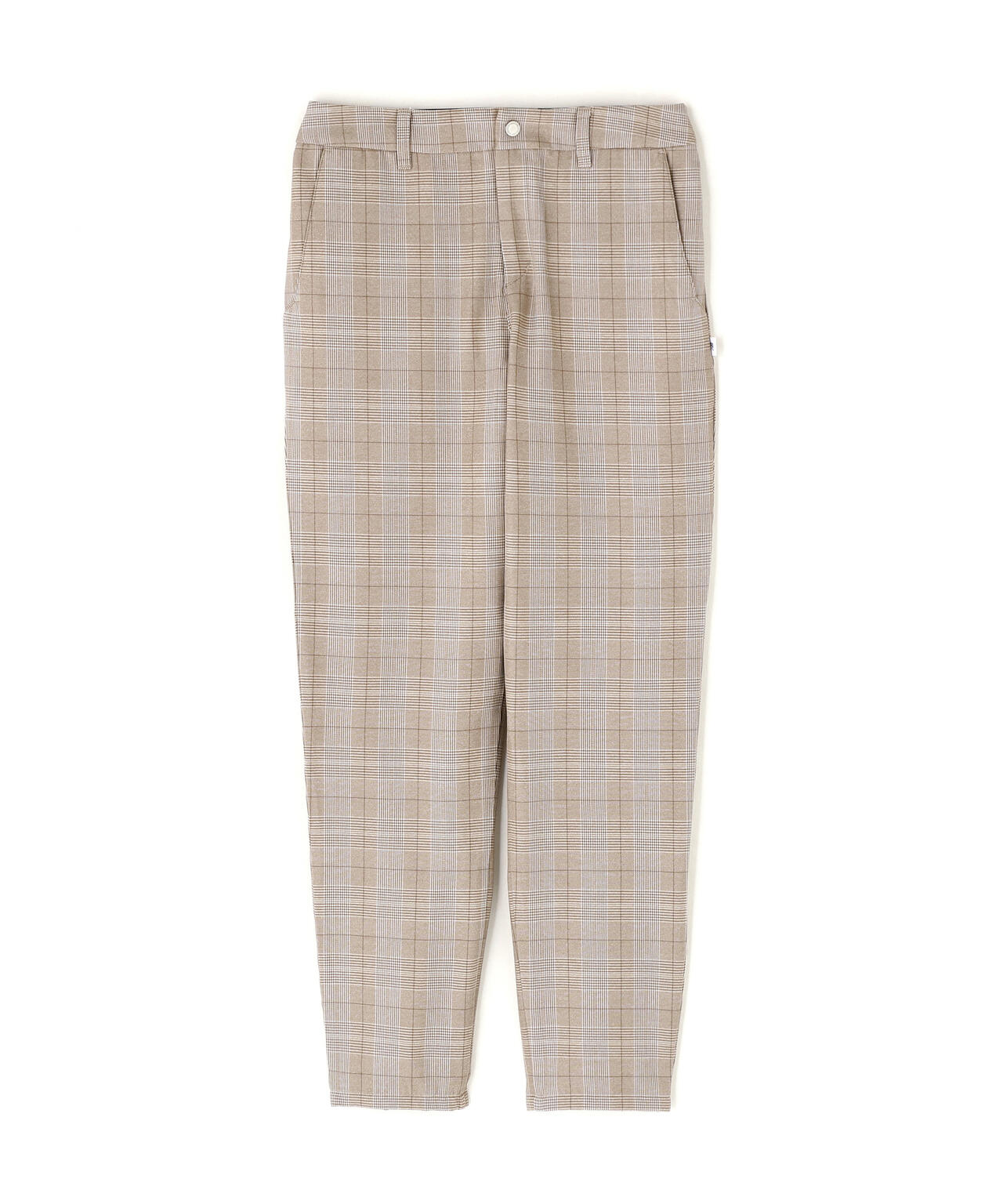 グレンチェック柄 テーパード ロングパンツ (WOMENS)