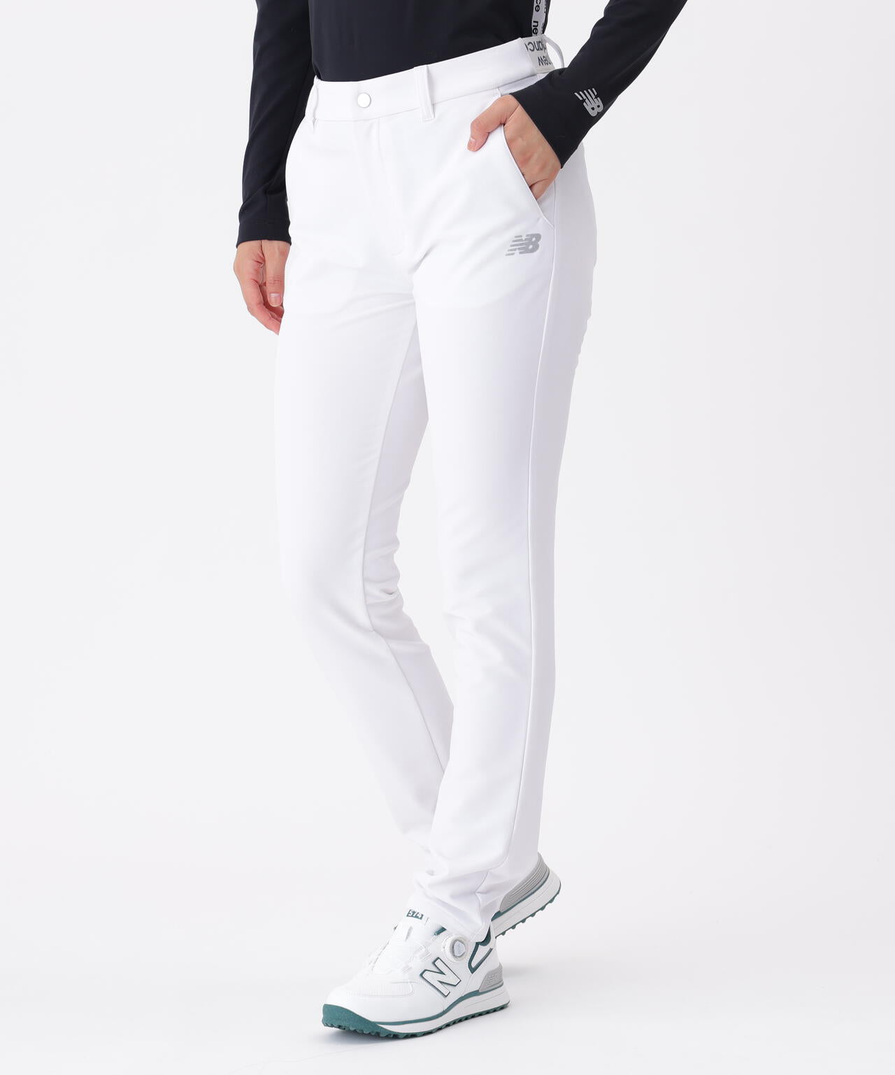 裏起毛 スリム ロングパンツ (WOMENS)