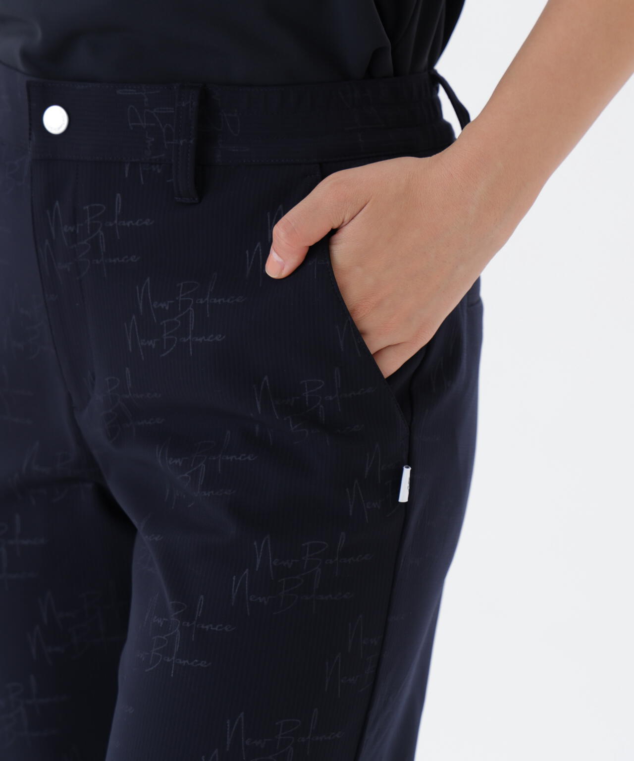 モノグラムロゴ柄 ジャージー テーパード クロップドパンツ (WOMENS)