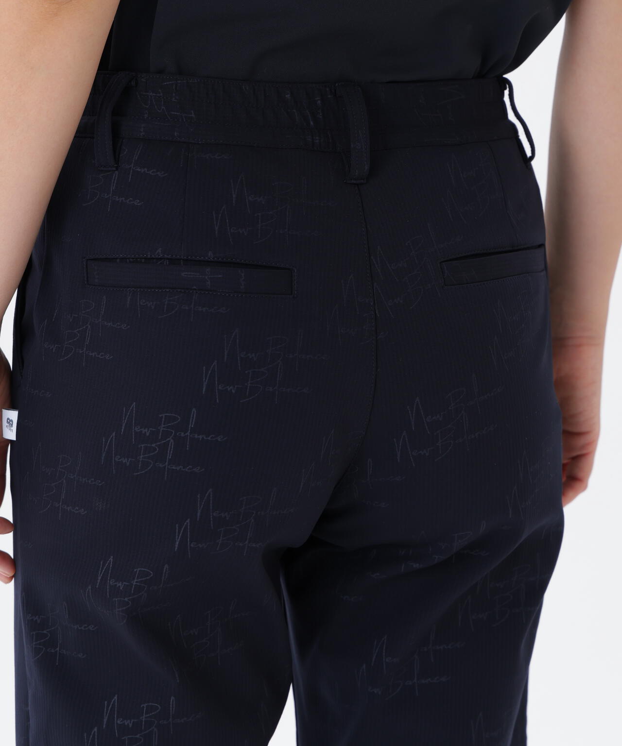 モノグラムロゴ柄 ジャージー テーパード クロップドパンツ (WOMENS)