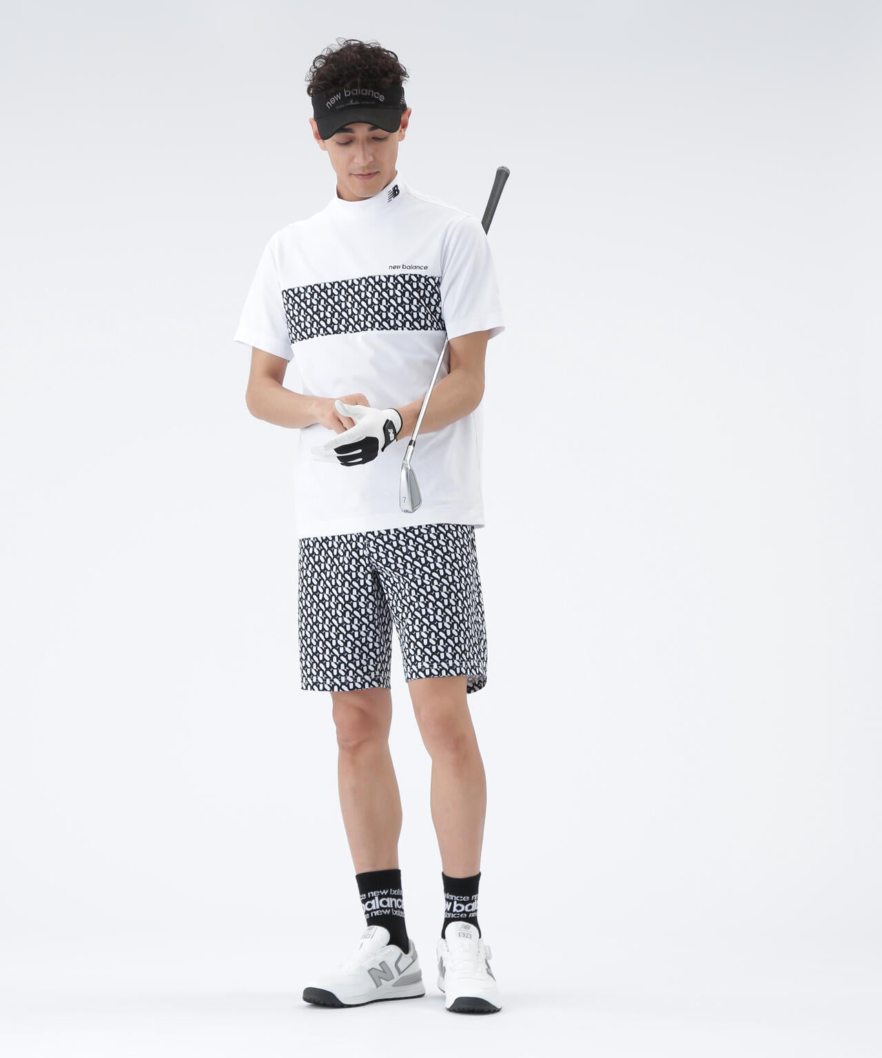 ロゴジオメトリック柄 ショートパンツ (MENS)