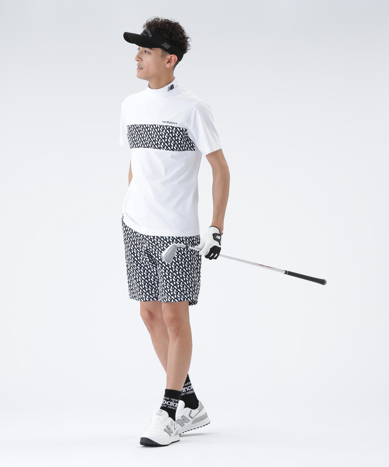 ロゴジオメトリック柄 ショートパンツ (MENS) | new balance