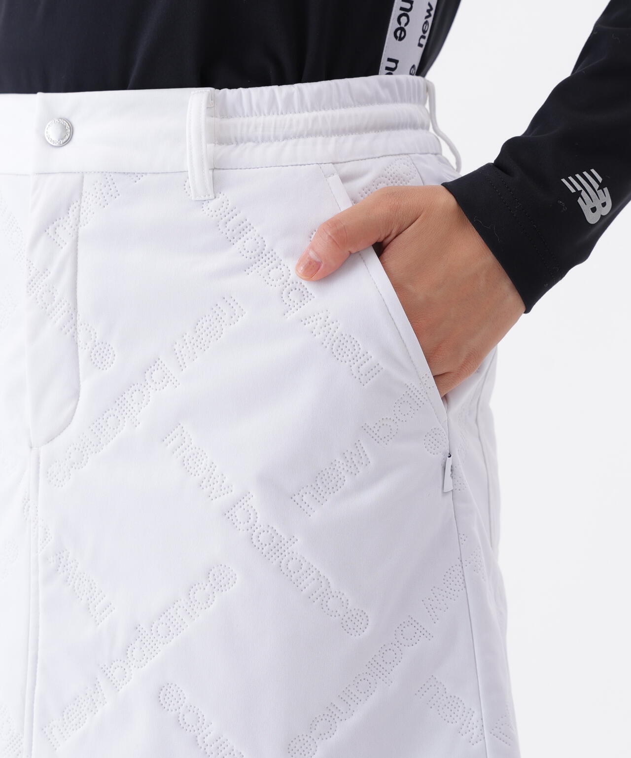 防風 撥水 保温 ロゴダイヤチェックキルト スカート (WOMENS) | new