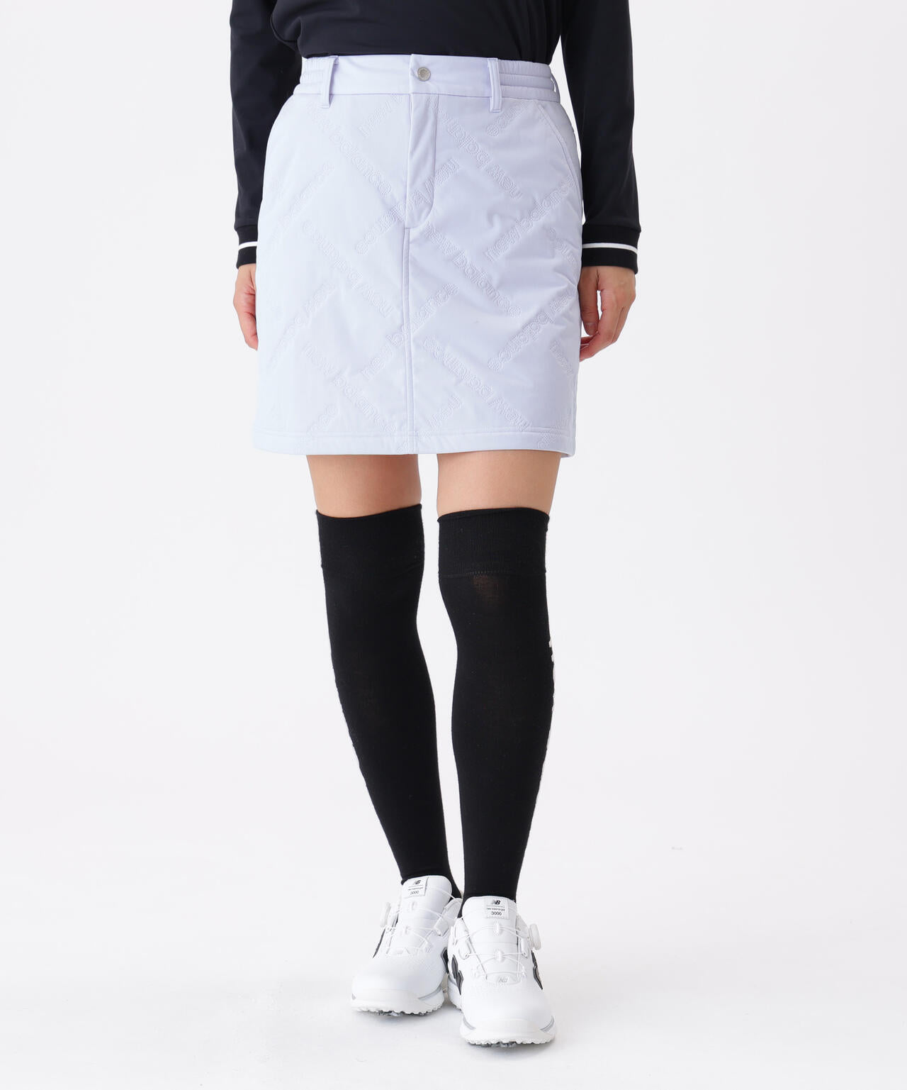 防風 撥水 保温 ロゴダイヤチェックキルト スカート (WOMENS) | new