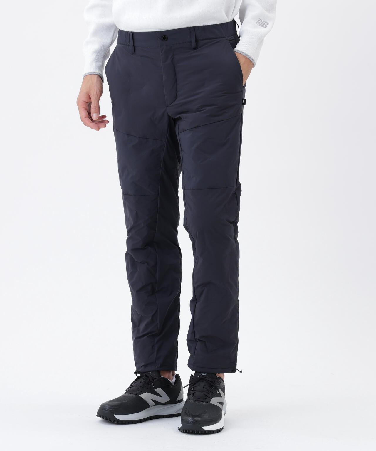 ニューバランスゴルフ 中綿 ロングパンツ ネイビー n 撥水 ストレッチ 中綿 テーパード ロングパンツ (MENS) | new balance