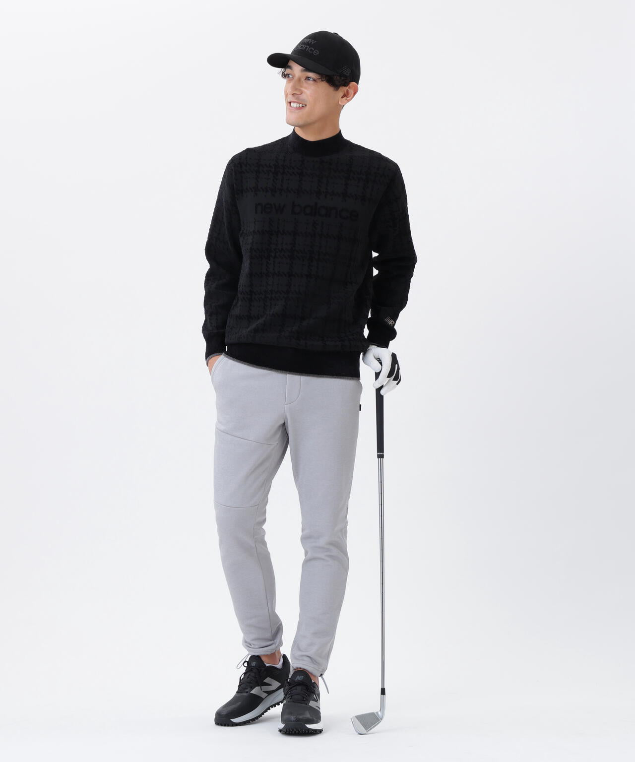 【新品】ニューバランスゴルフ メンズ スウェット ロングパンツ グレー 5 UV スウェット テーパード ロングパンツ (MENS) | new balance golf