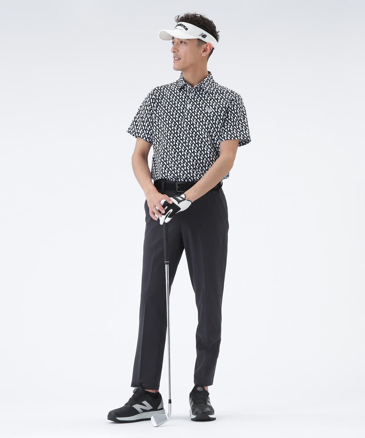 ドビーチェック ワイド テーパード ロングパンツ (MENS)