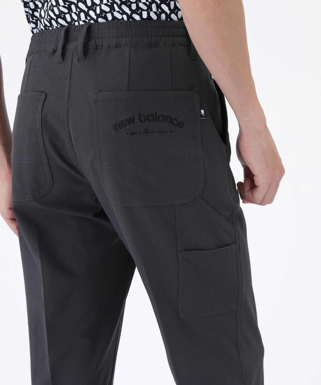 ドビーチェック ワイド テーパード ロングパンツ (MENS)