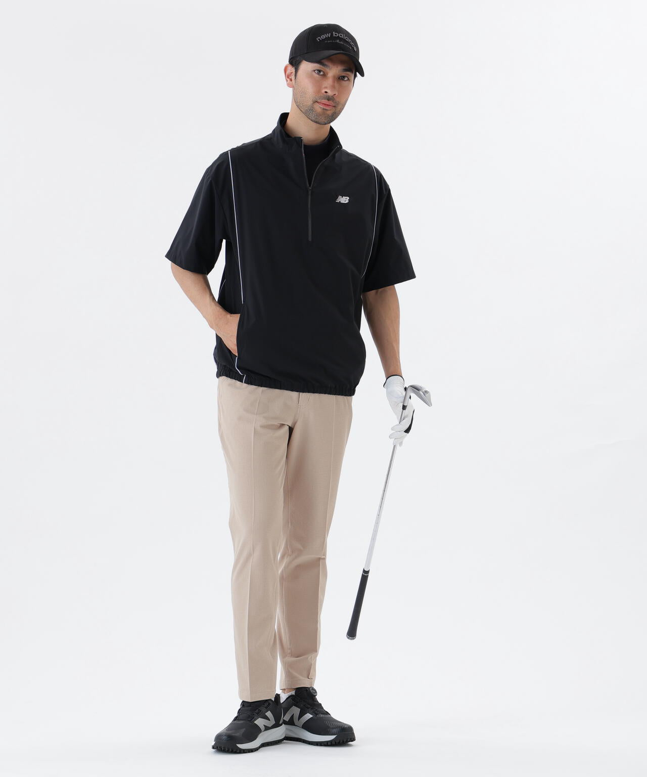 ドビーチェック ワイド テーパード ロングパンツ (MENS)