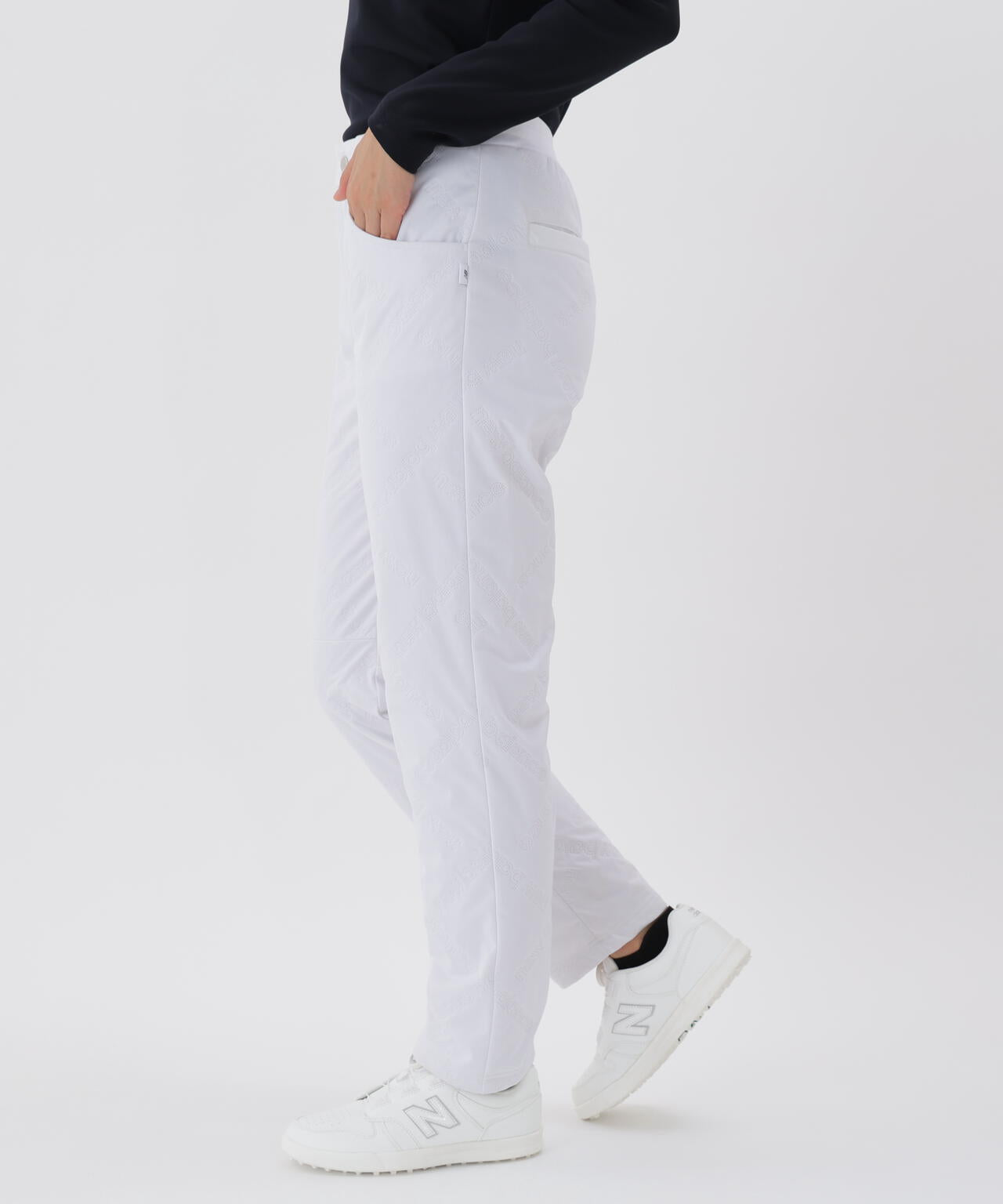 撥水 防風 保温 キルト テーパード ロングパンツ (WOMENS) | new