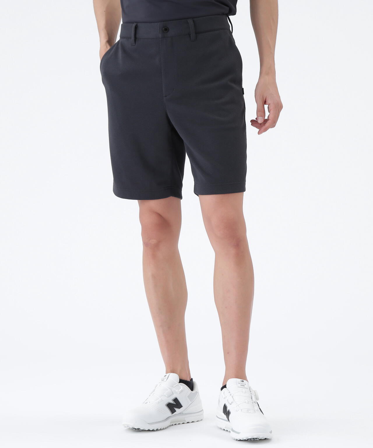 UV ストレッチ 抗ピル スウェット リラックス ショートパンツ (MENS)