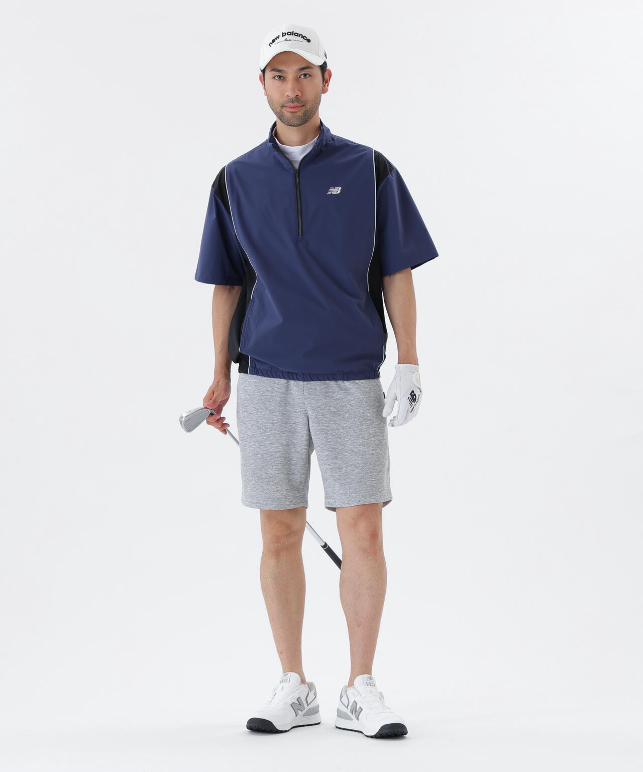 UV ストレッチ 抗ピル スウェット リラックス ショートパンツ (MENS