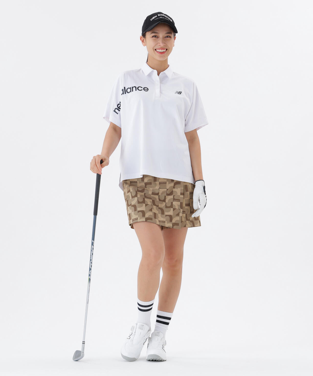 ロゴジオメトリック柄 ジャージー ラップキュロット (WOMENS) | new