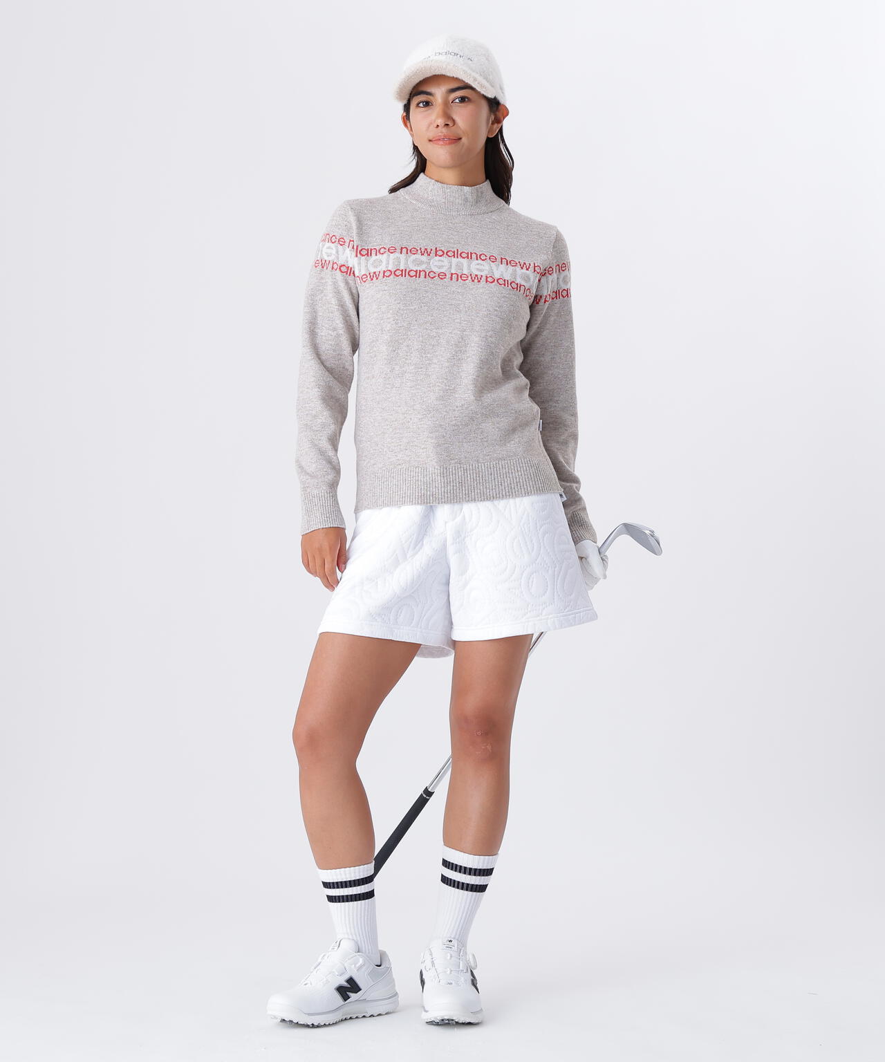 フローティングロゴキルト テクスチャーキュロット (WOMENS) | new