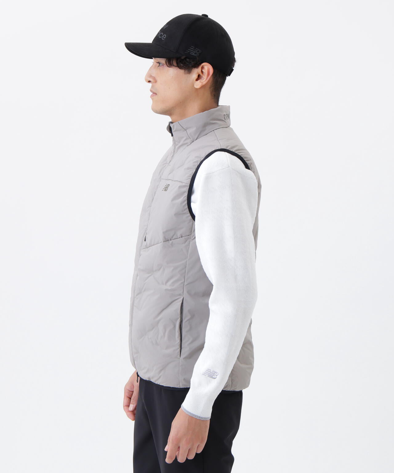 撥水 ストレッチ ライトダウン フルジップ ベスト (MENS) | new