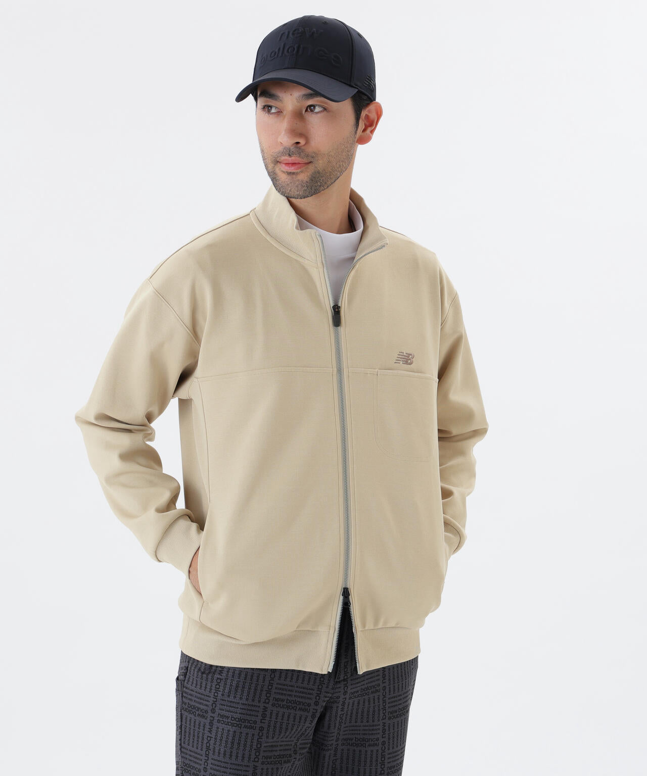 スウェット フルジップ スタンドネック プルオーバー (MENS) | new