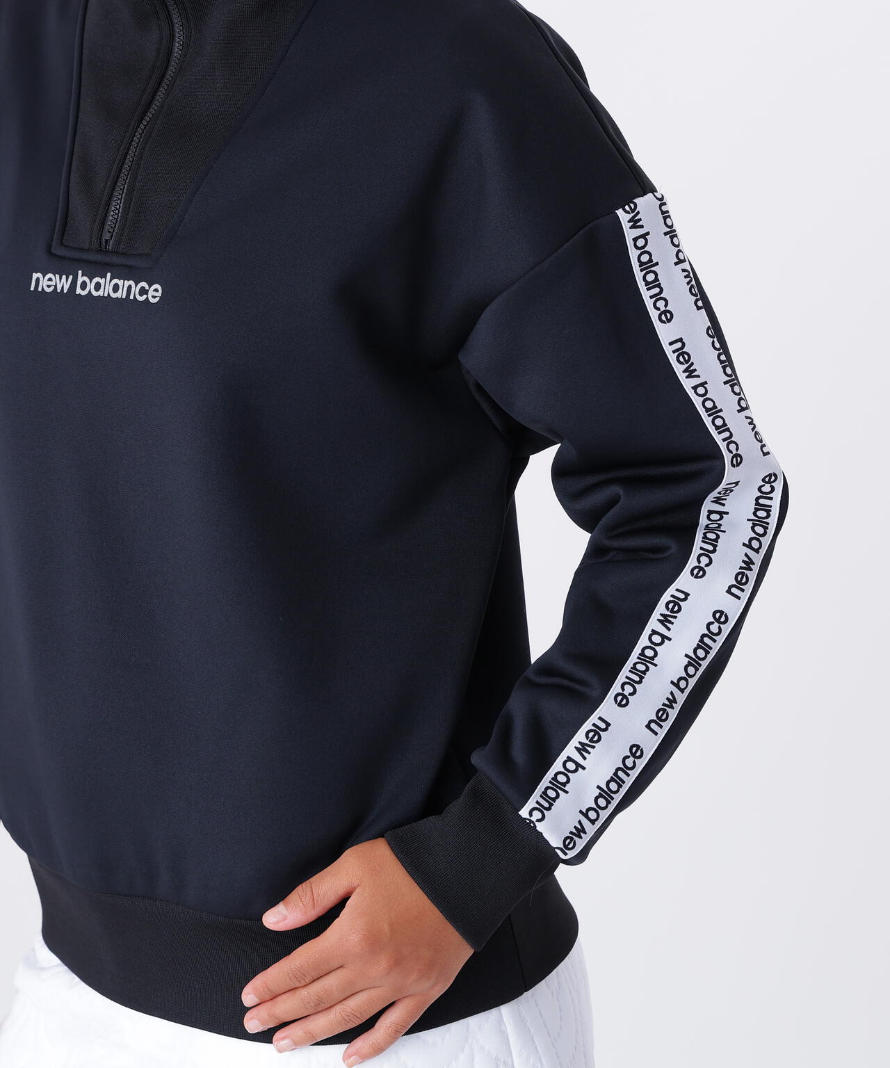 スウェット ハーフジップ プルオーバー (WOMENS)