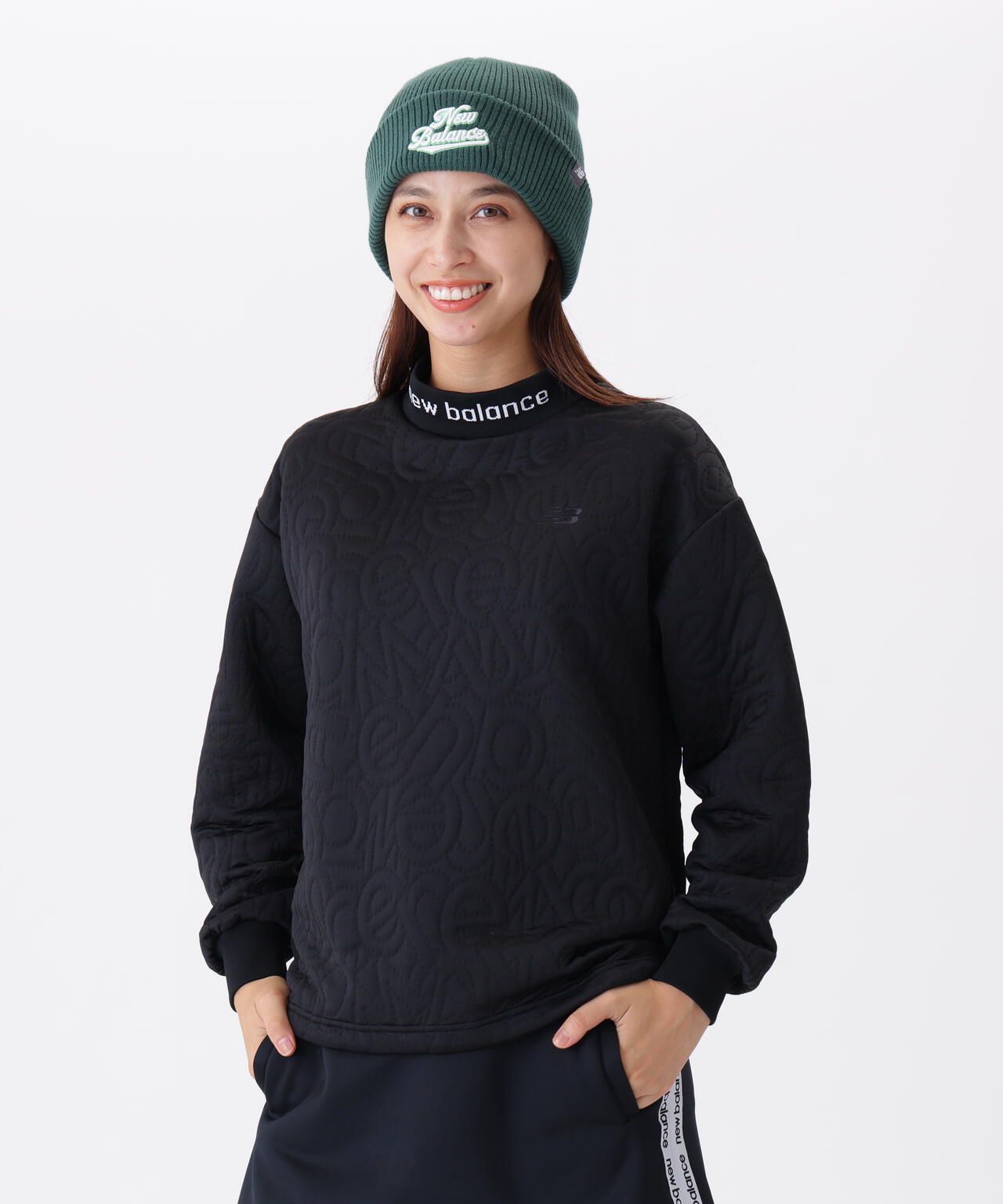 テクスチャー モックネック プルオーバー (WOMENS)