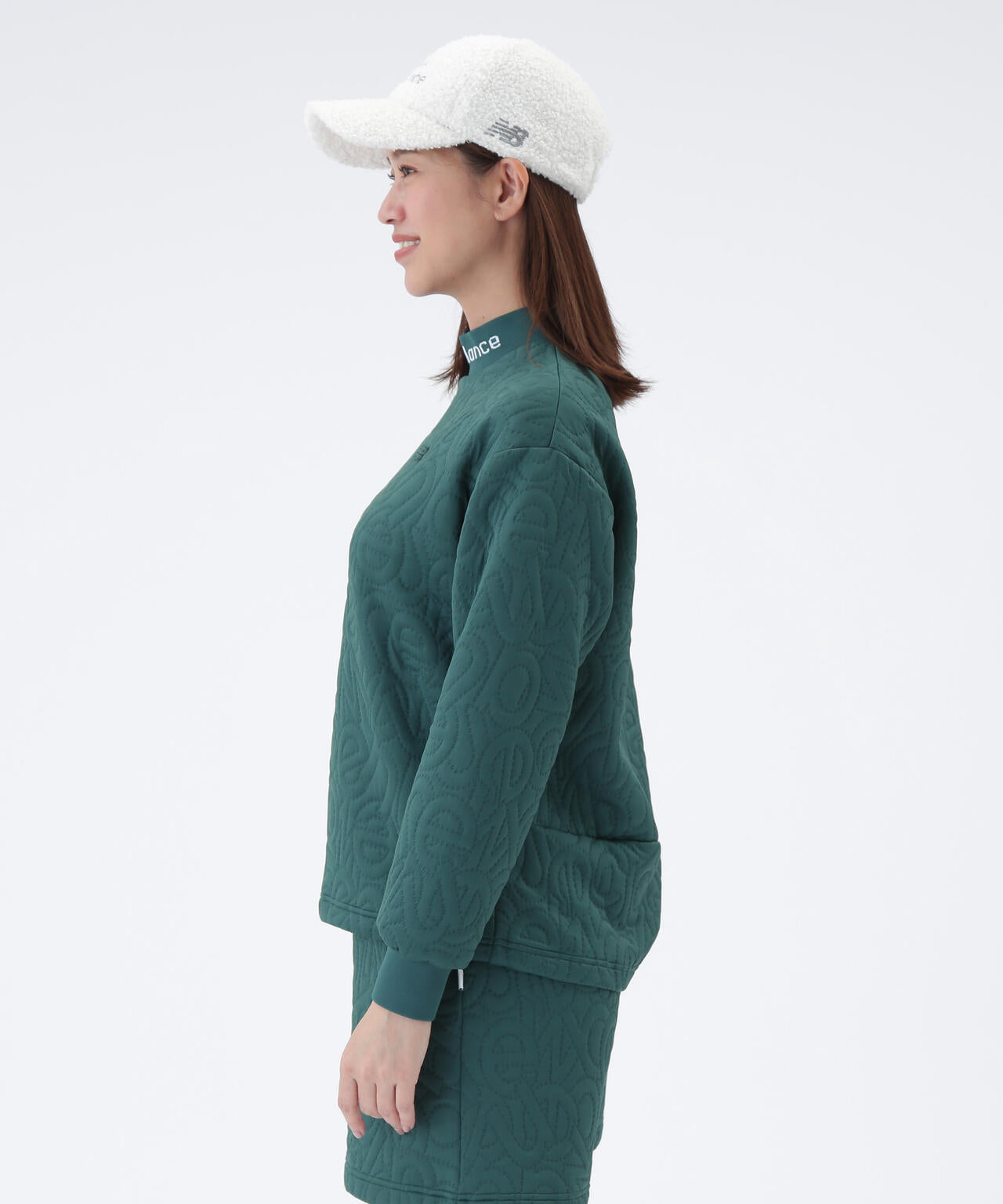 テクスチャー モックネック プルオーバー (WOMENS) | new balance golf