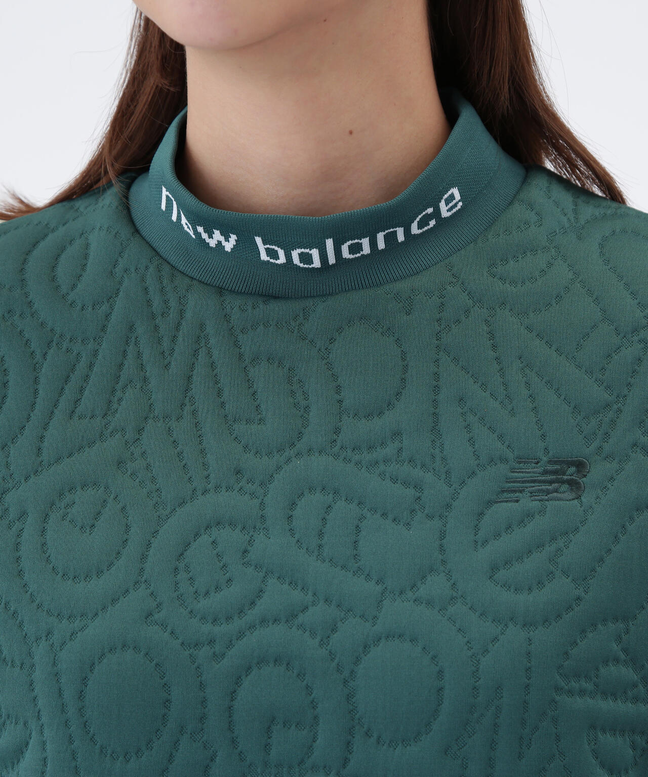 テクスチャー モックネック プルオーバー (WOMENS) | new balance golf