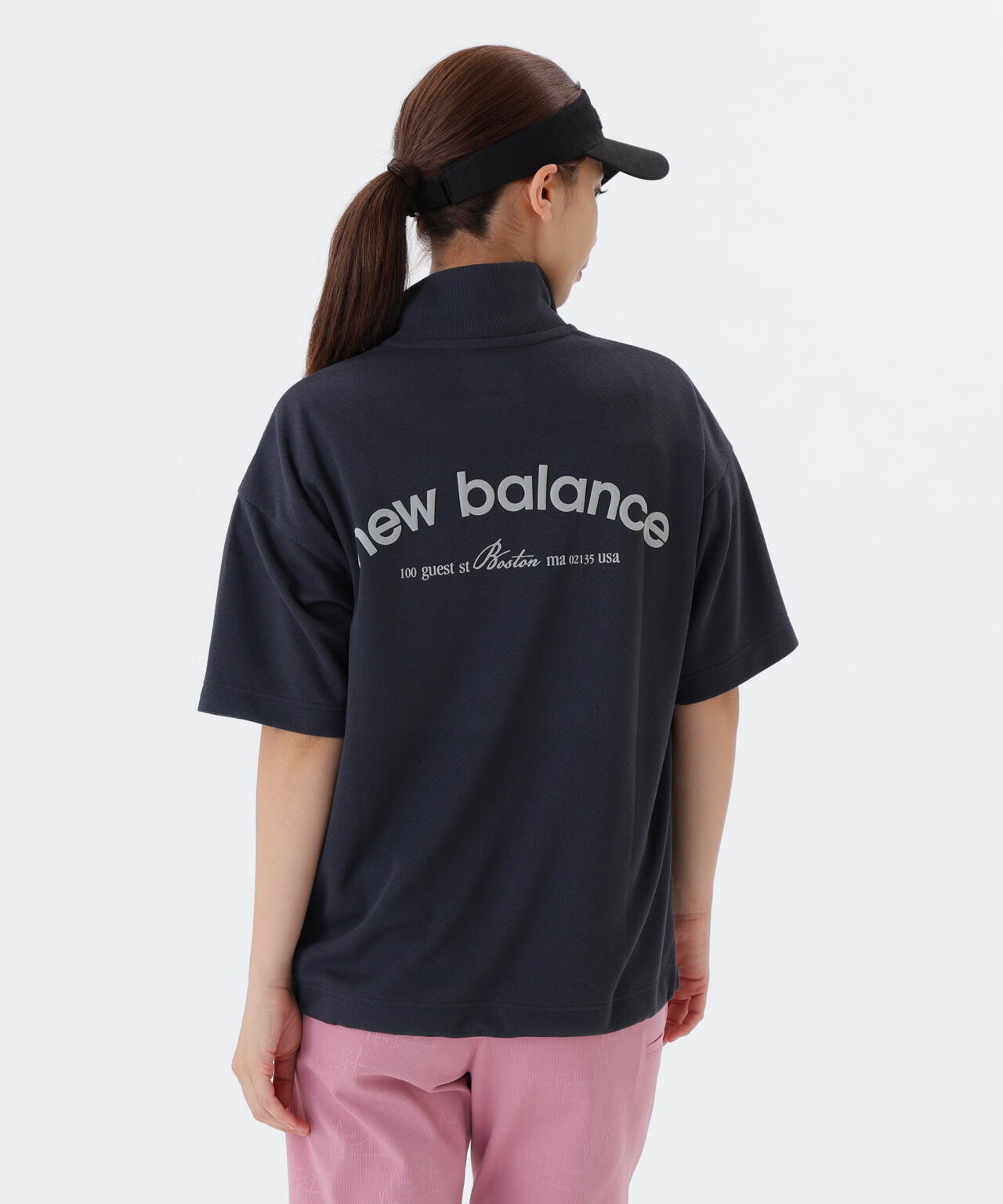 【直営店舗・公式オンライン限定】半袖 スウェット ハーフジップ プルオーバー (WOMENS)