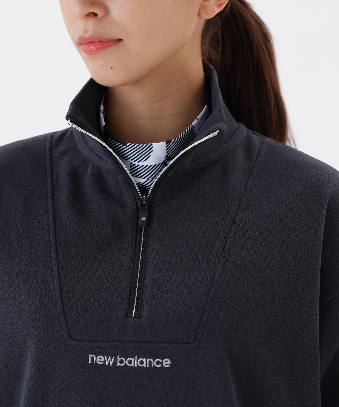 【直営店舗・公式オンライン限定】半袖 スウェット ハーフジップ プルオーバー (WOMENS)