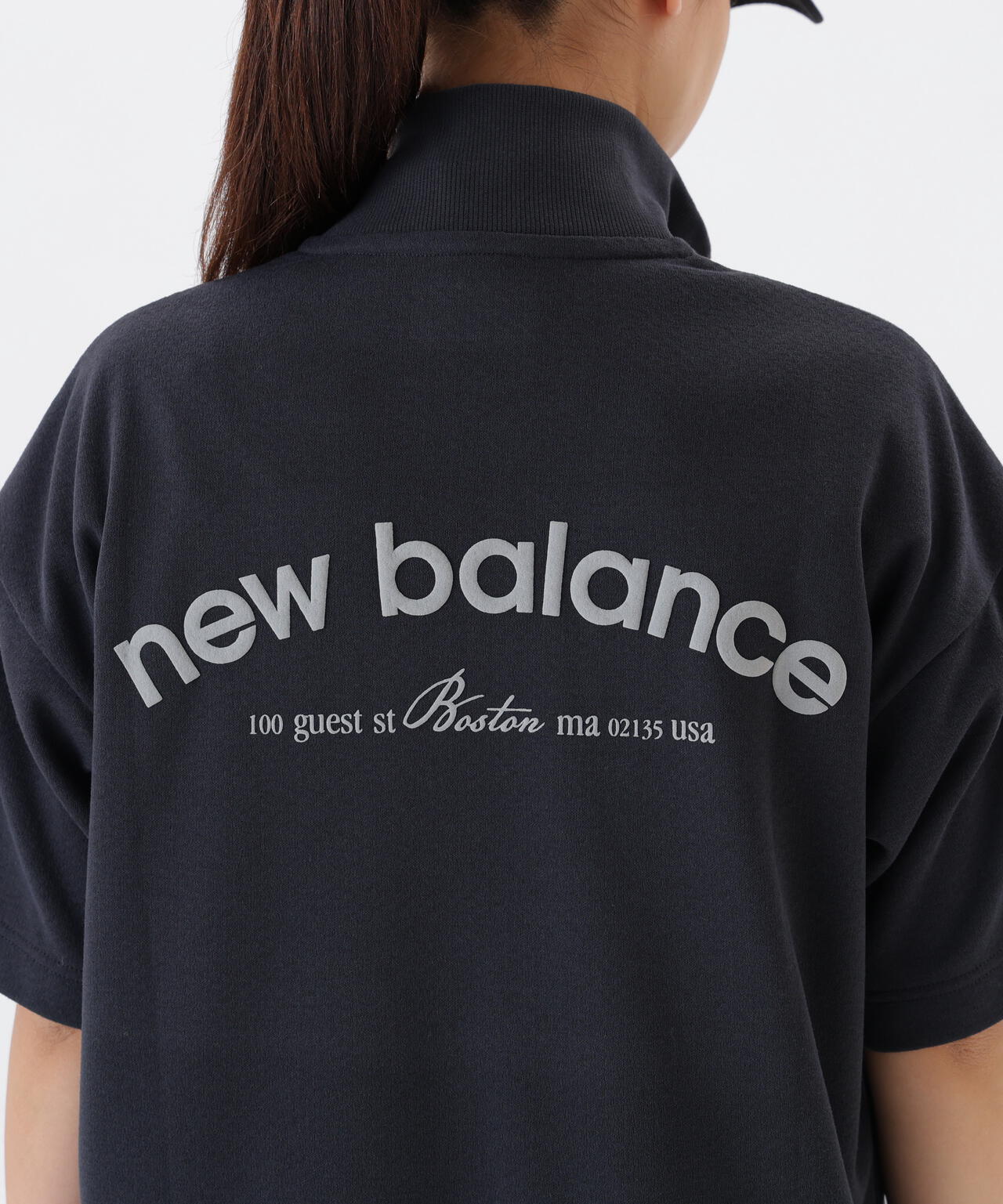 【直営店舗・公式オンライン限定】半袖 スウェット ハーフジップ プルオーバー (WOMENS)