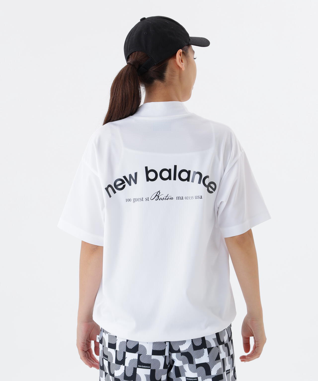 保形性 ストレッチ ハーフスリーブ モックネック プルオーバー (WOMENS)