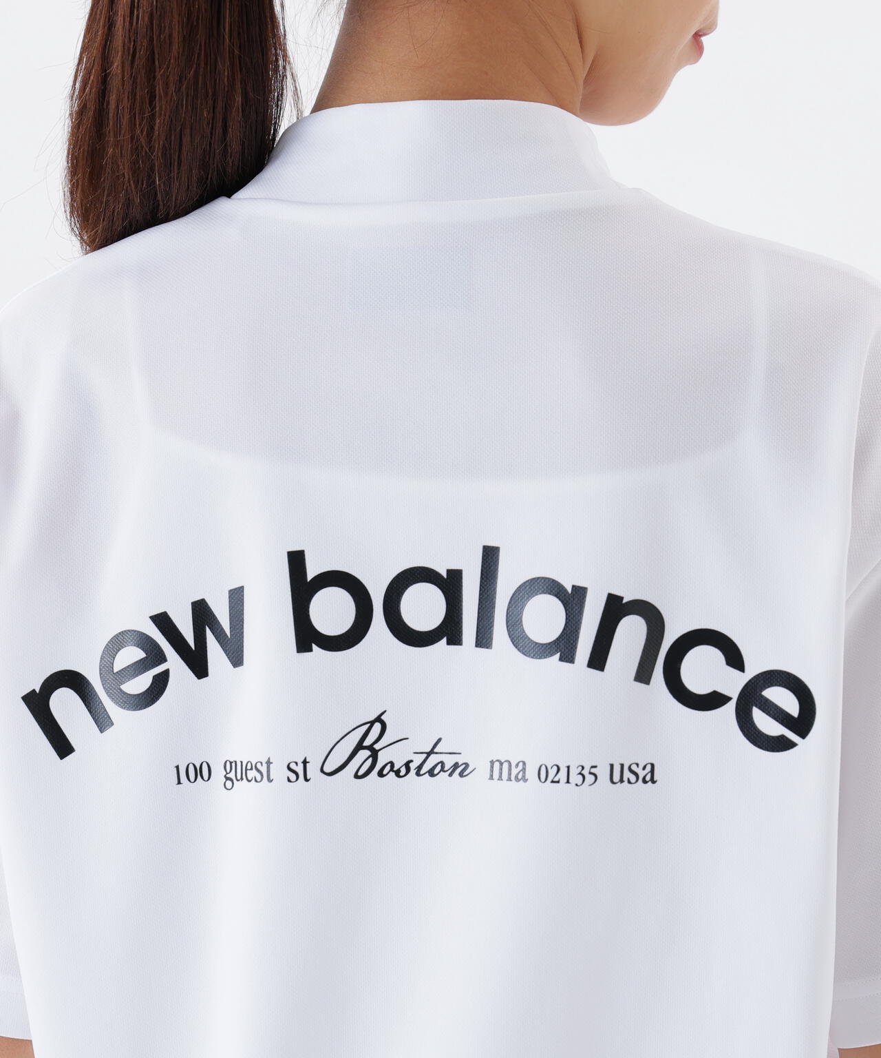 保形性 ストレッチ ハーフスリーブ モックネック プルオーバー (WOMENS)