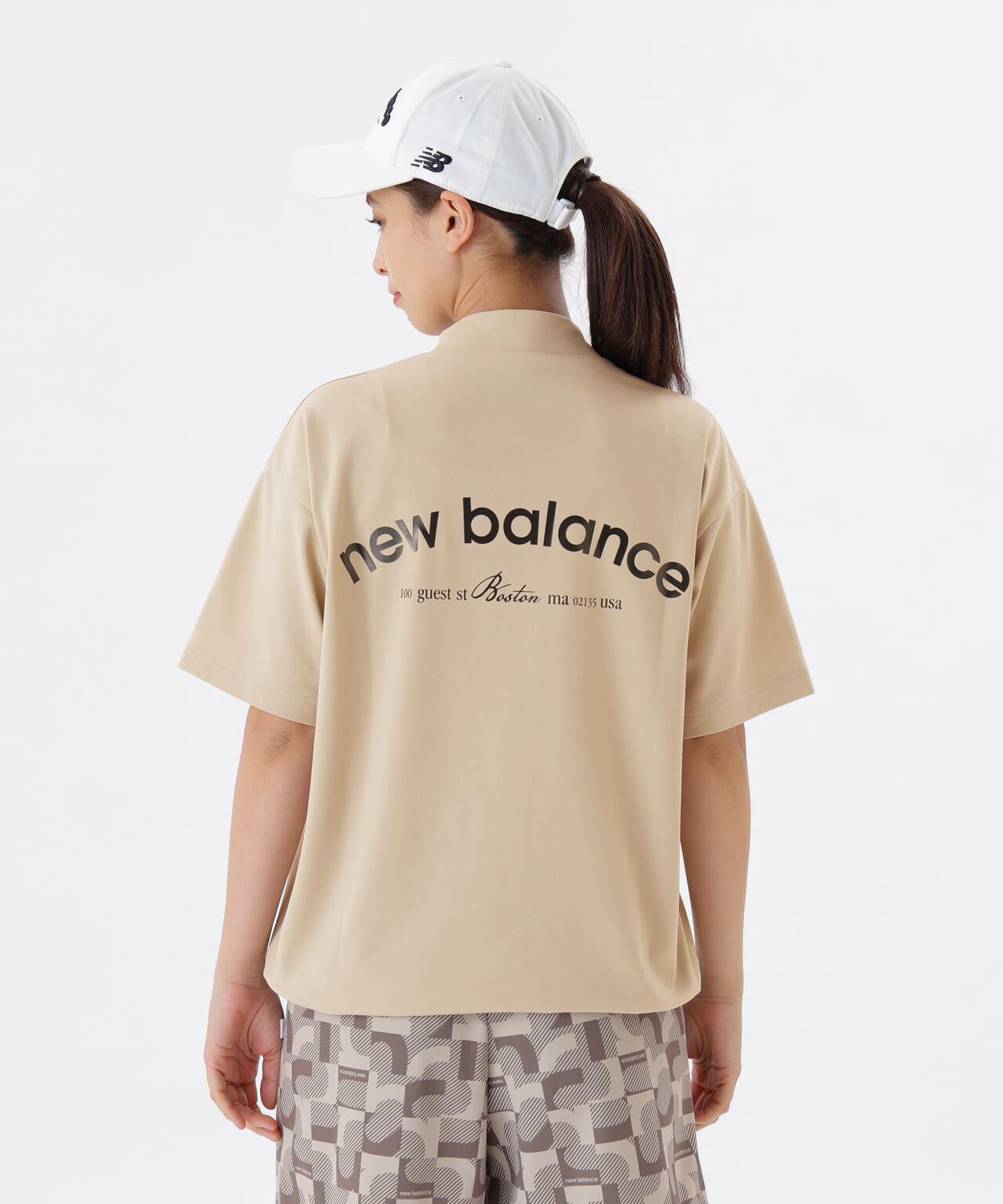 保形性 ストレッチ ハーフスリーブ モックネック プルオーバー (WOMENS)