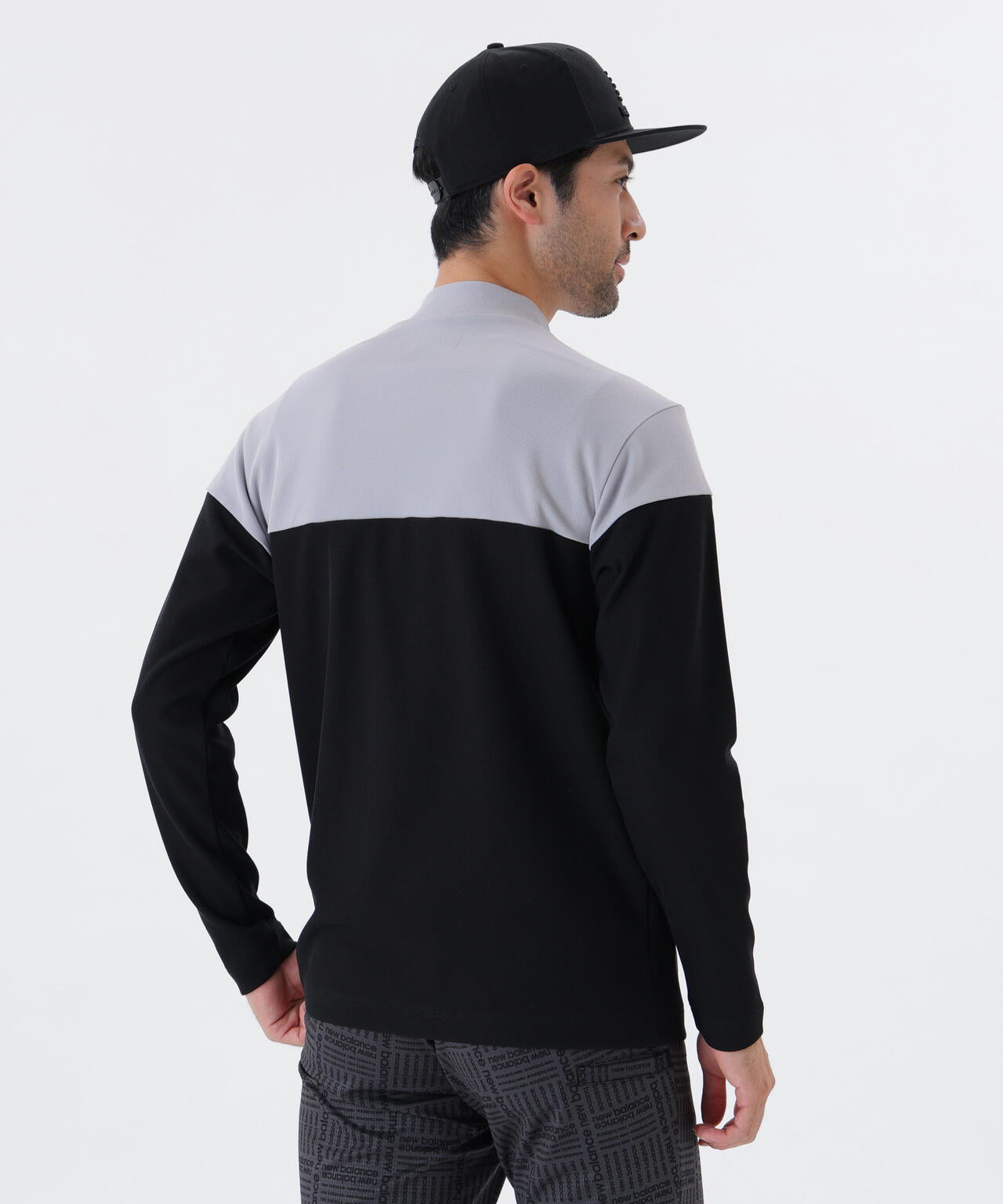 UV ストレッチ 長袖 モックネック プルオーバー (MENS)