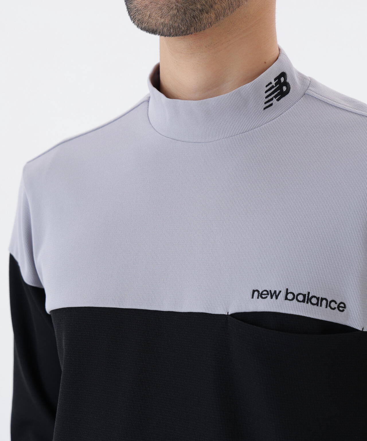 UV ストレッチ 長袖 モックネック プルオーバー (MENS)