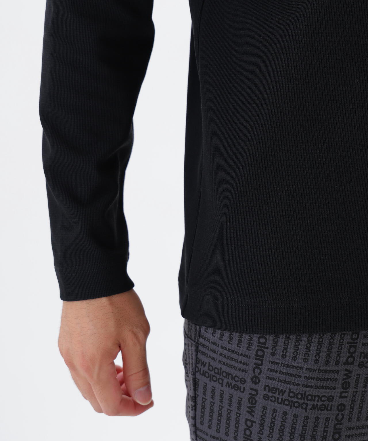 UV ストレッチ 長袖 モックネック プルオーバー (MENS)