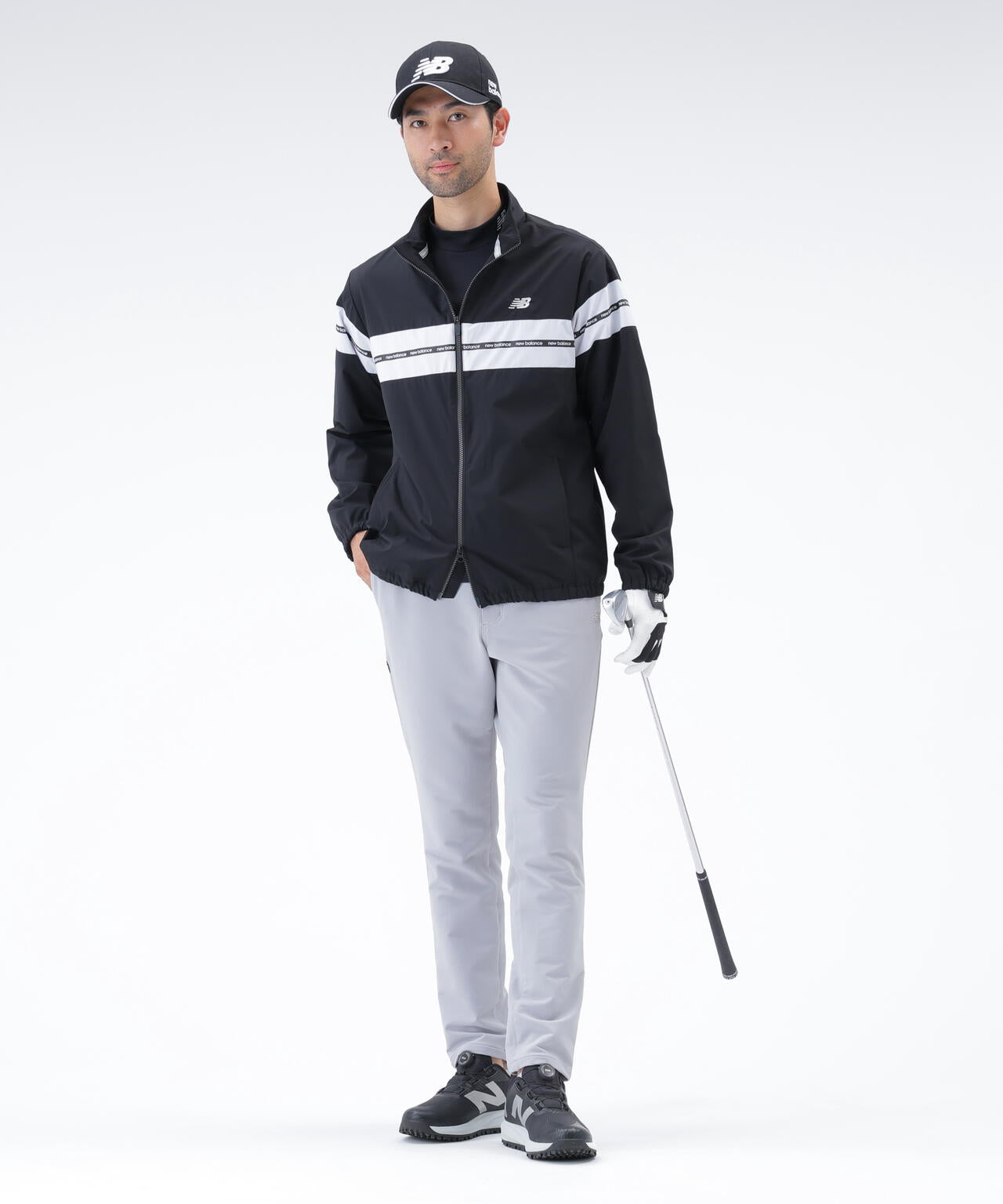 保形性 ストレッチ 長袖 モックネック プルオーバー (MENS) | new