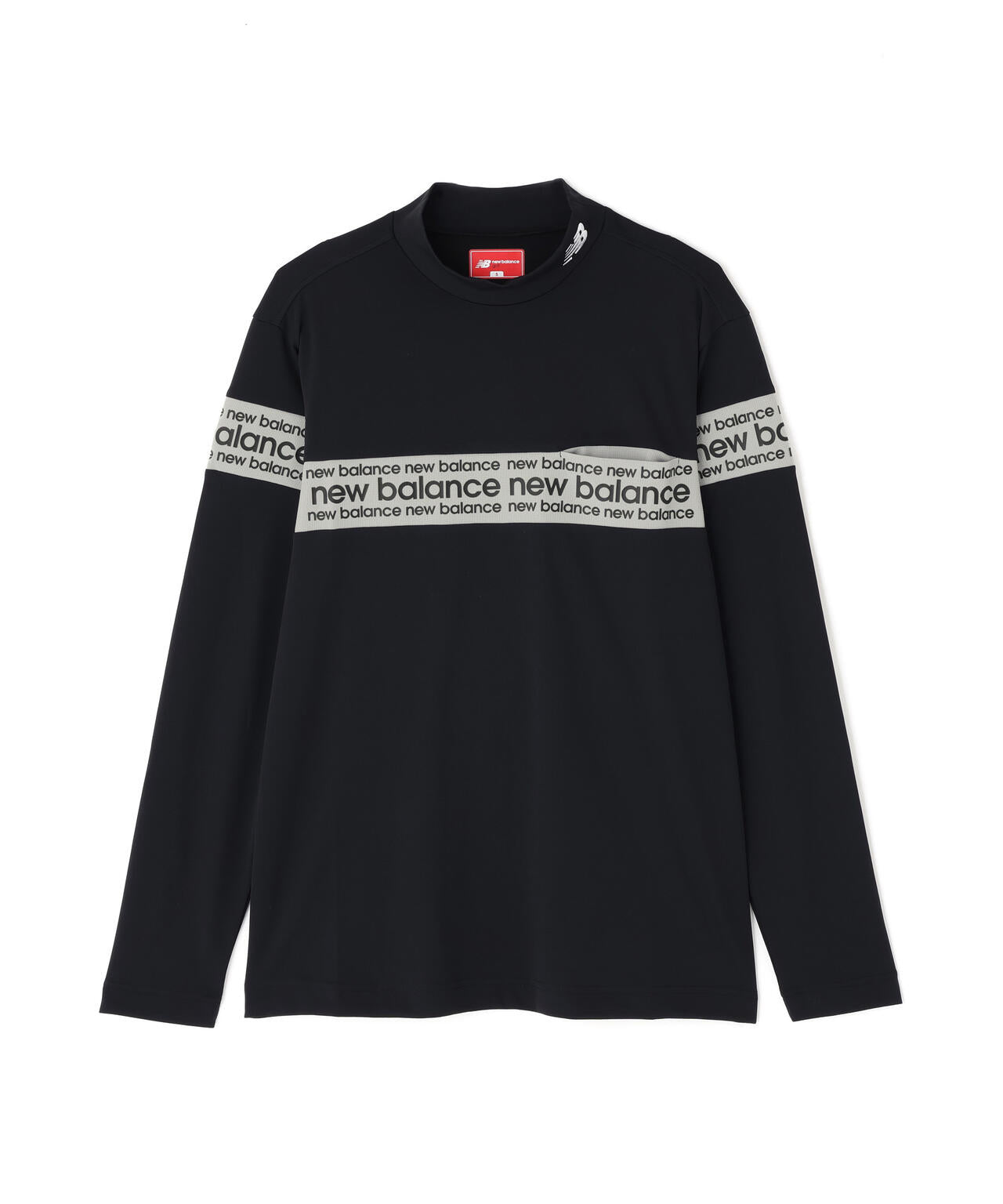 保形性 ストレッチ 長袖 モックネック プルオーバー (MENS)