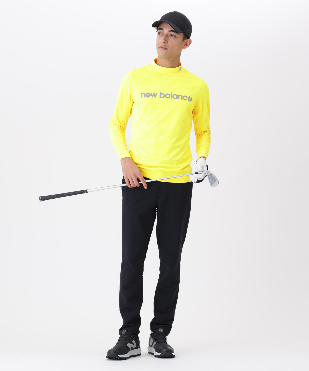 UV ストレッチ 長袖 モックネック プルオーバー (MENS)