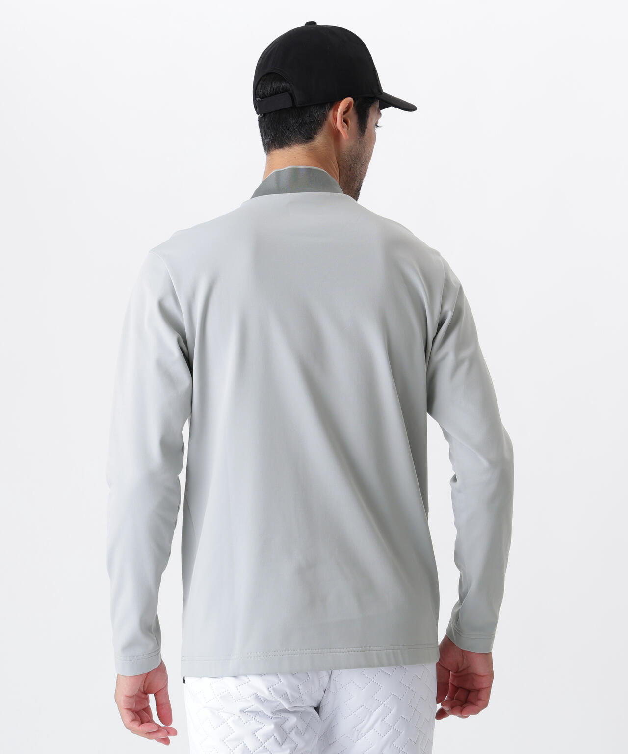 光吸収発熱 長袖 モックネック プルオーバー (MENS)