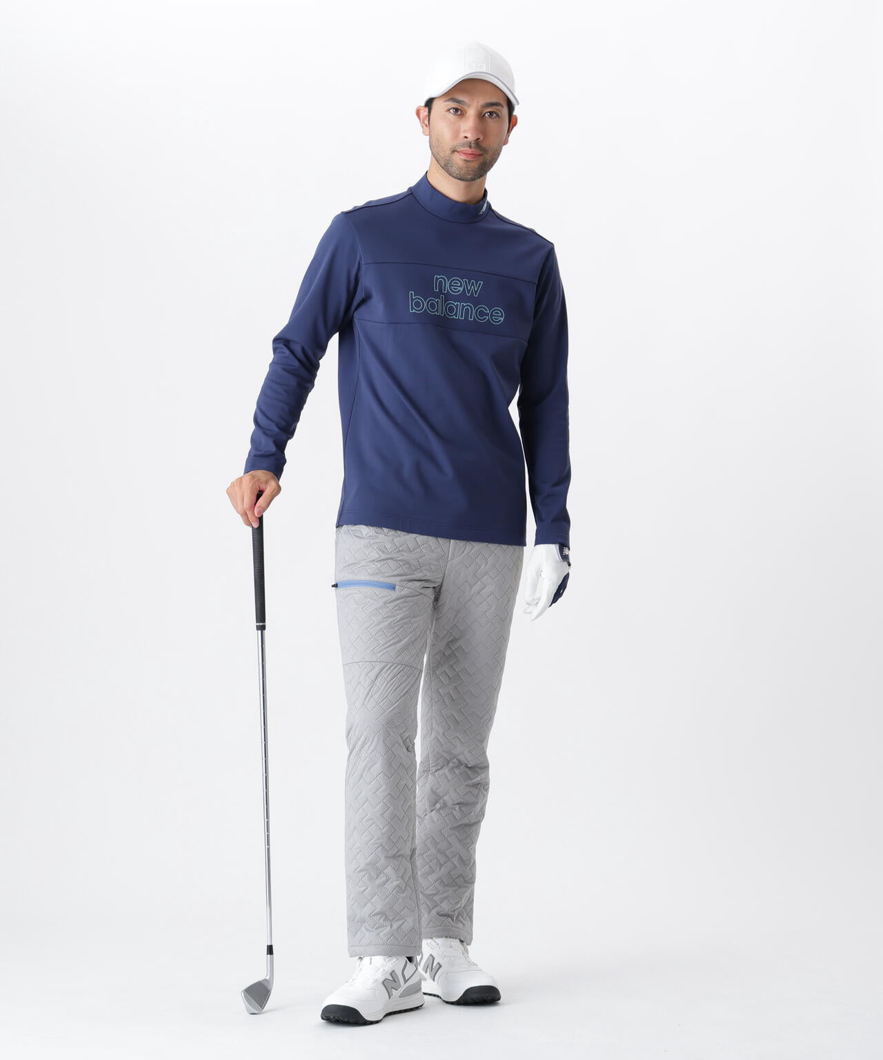 光吸収発熱 長袖 モックネック プルオーバー (MENS)