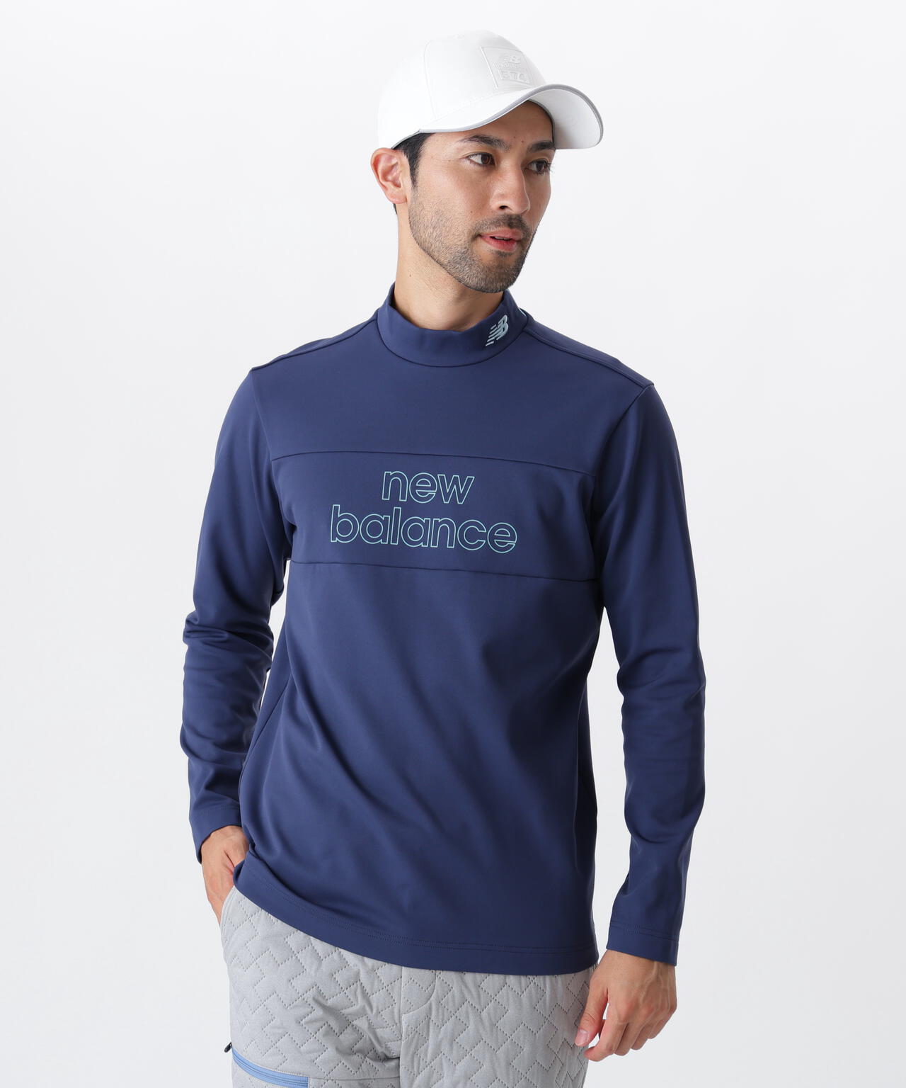 光吸収発熱 長袖 モックネック プルオーバー (MENS) | new balance