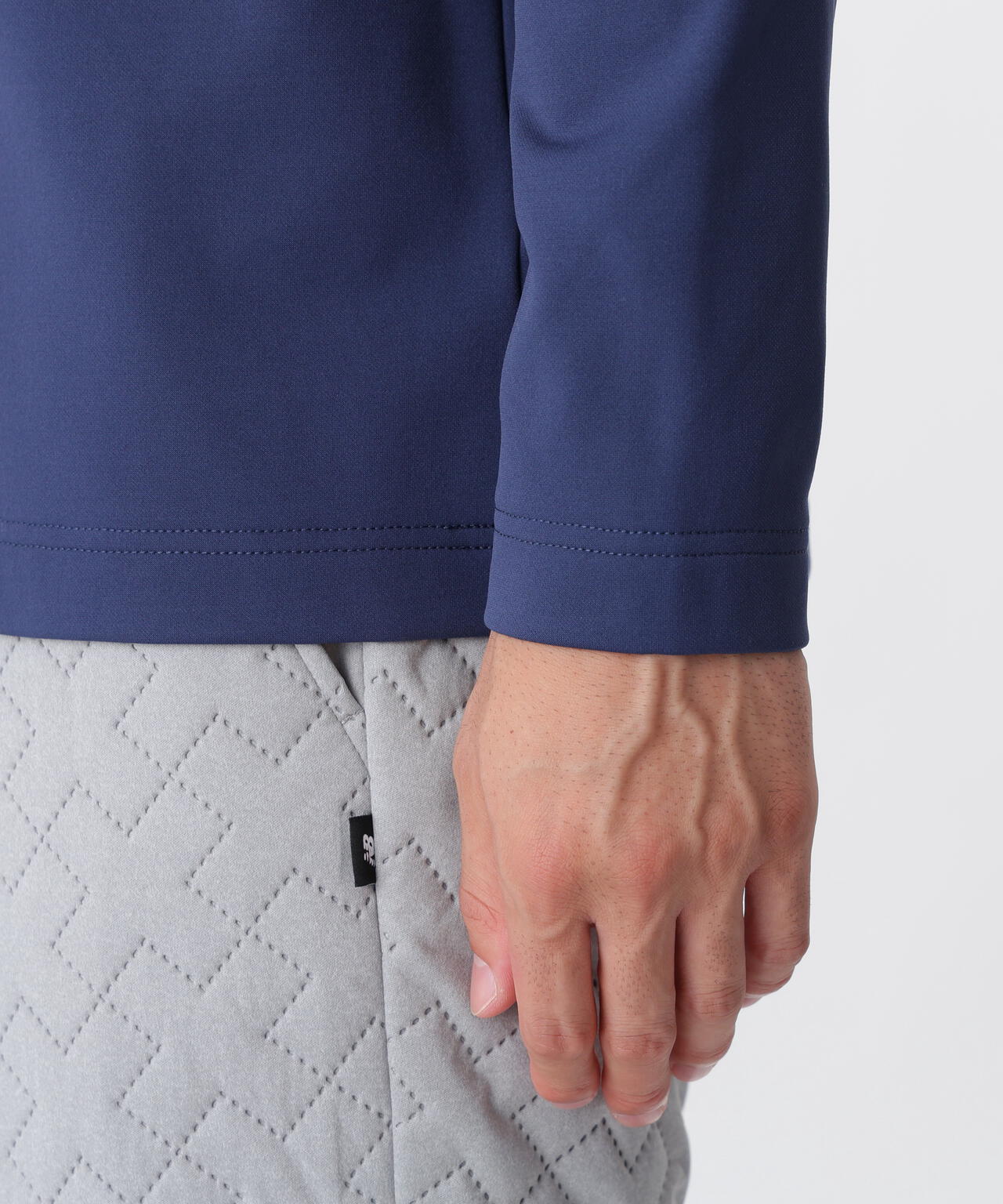 光吸収発熱 長袖 モックネック プルオーバー (MENS)