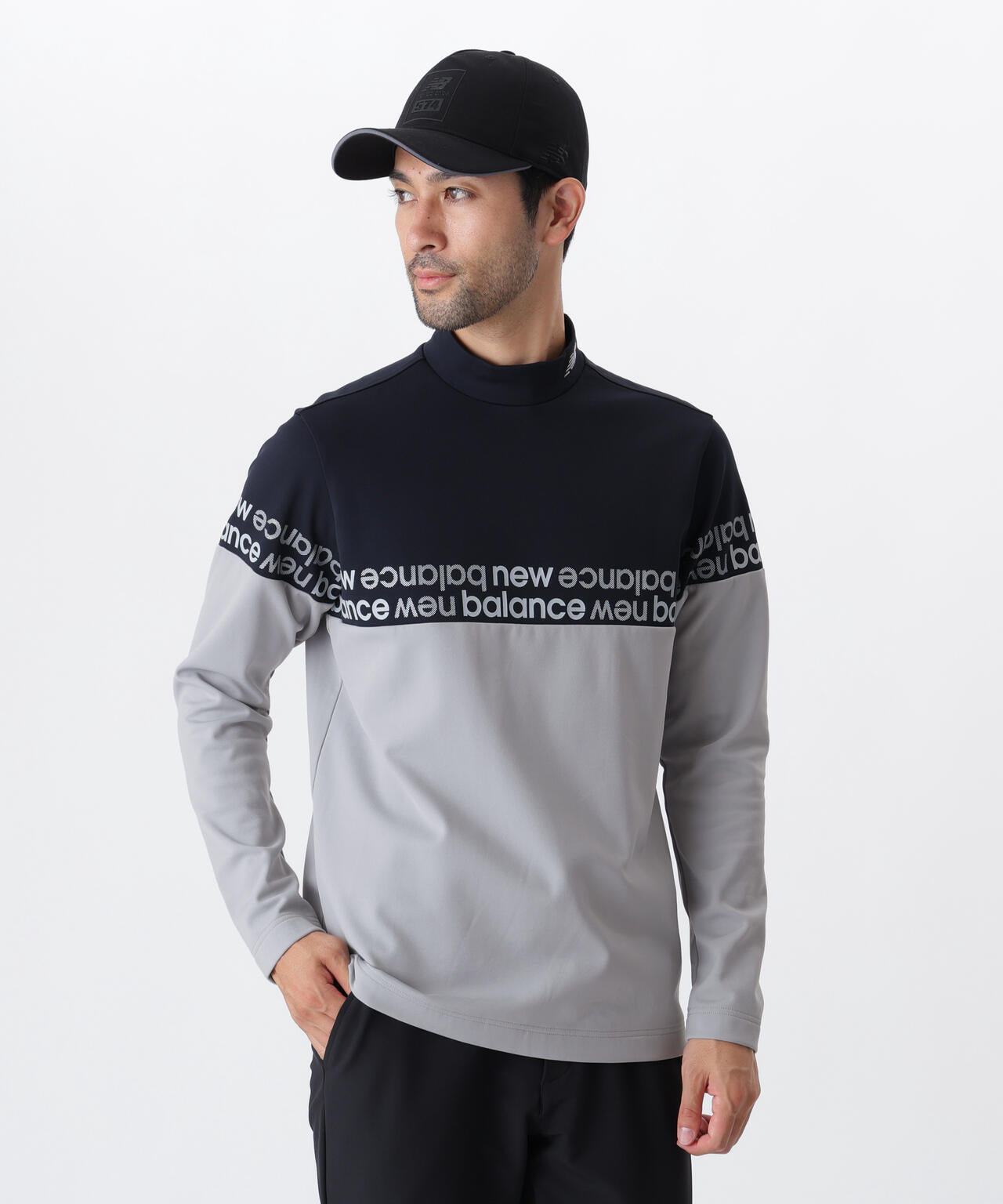 光吸収発熱 長袖 モックネック プルオーバー (MENS) | new balance