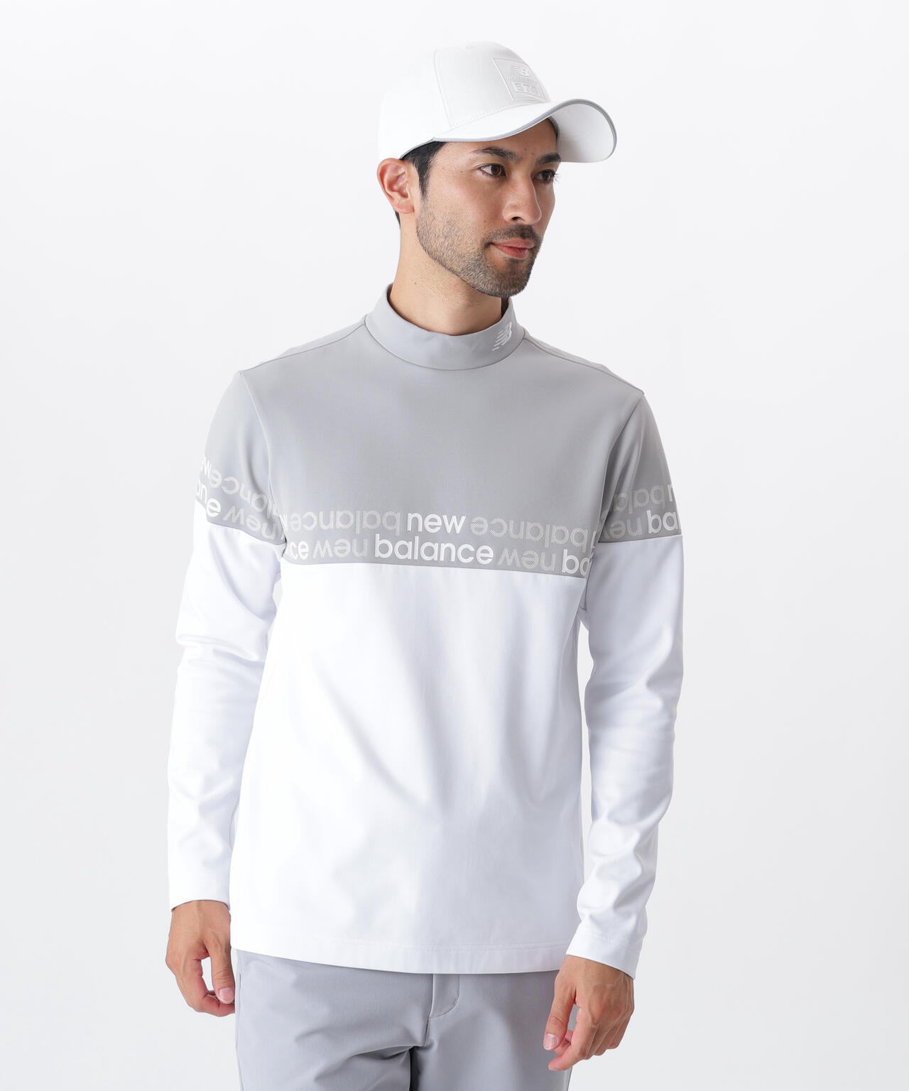 光吸収発熱 長袖 モックネック プルオーバー (MENS) | new balance