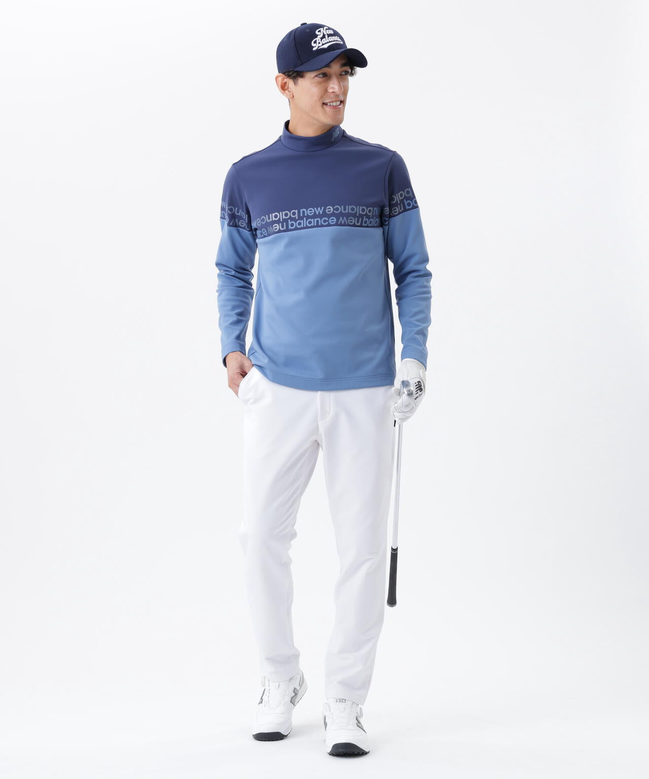 光吸収発熱 長袖 モックネック プルオーバー (MENS)