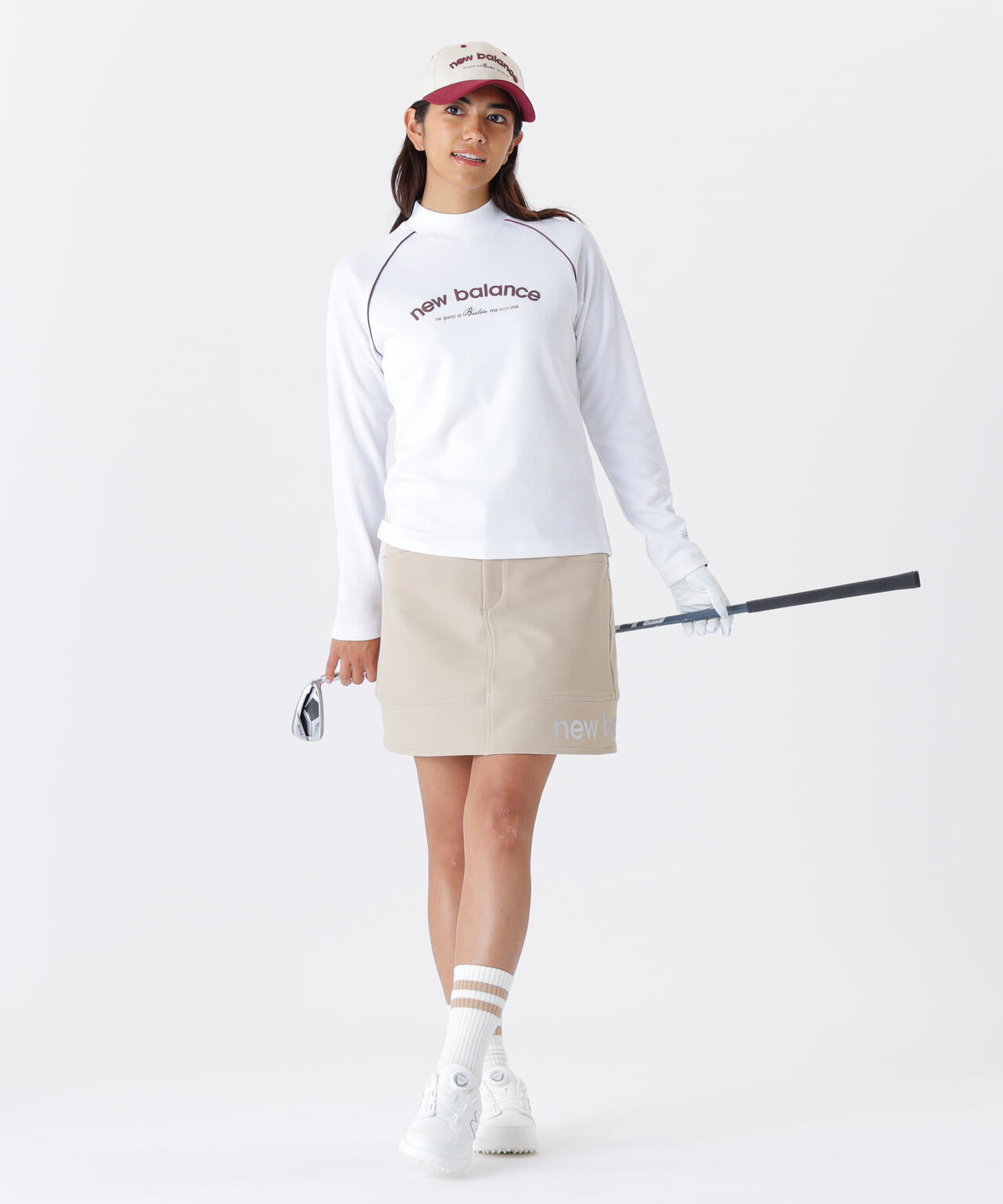 ニューバランス　New Balance　ミニワッフル ストレッチ長袖モックネックプルオーバー　レディス ミニワッフル 長袖 モックネック プルオーバー (WOMENS) | new balance