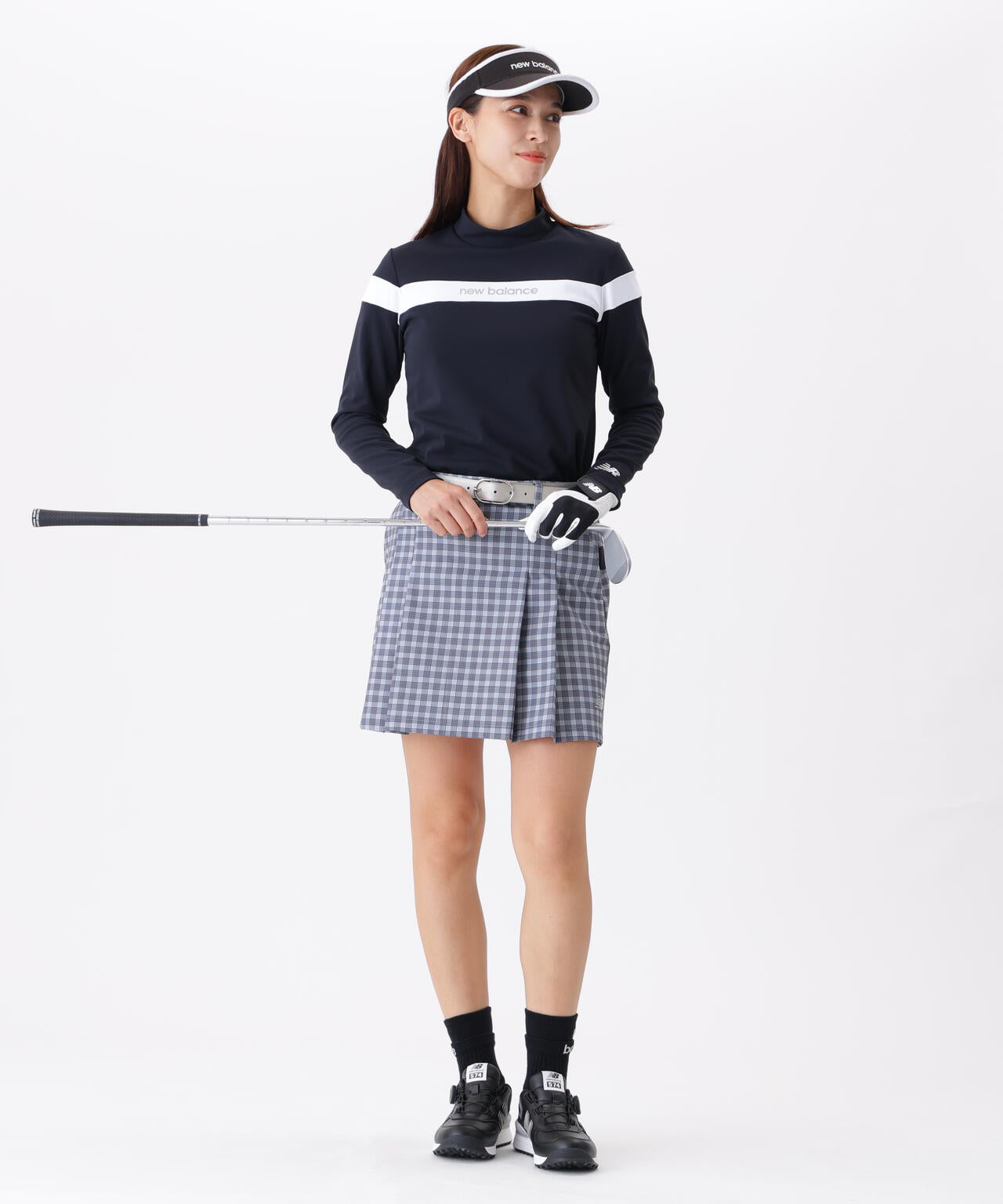 UV ストレッチ 長袖 モックネック プルオーバー (WOMENS)