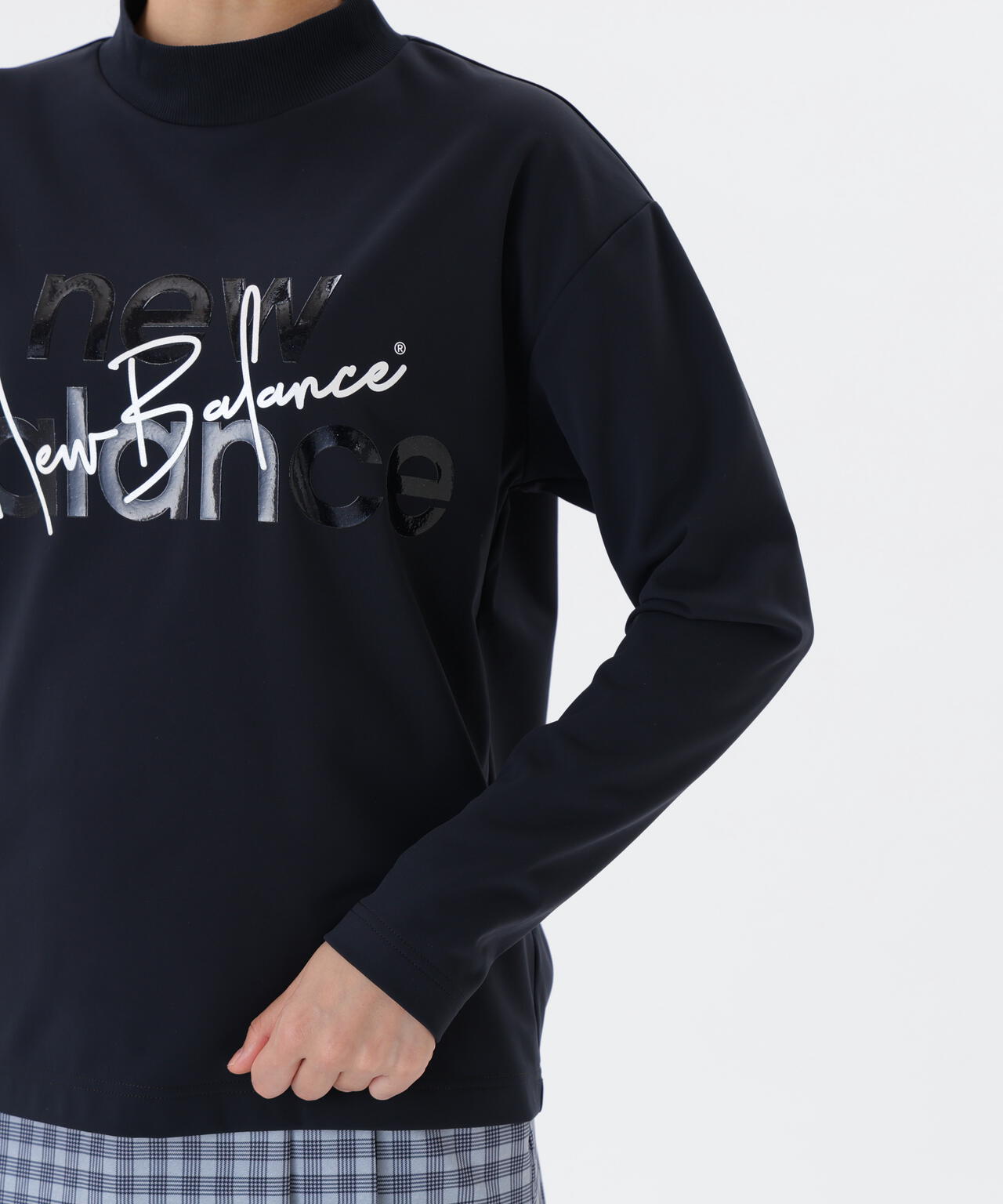 長袖 モックネック プルオーバー (WOMENS)