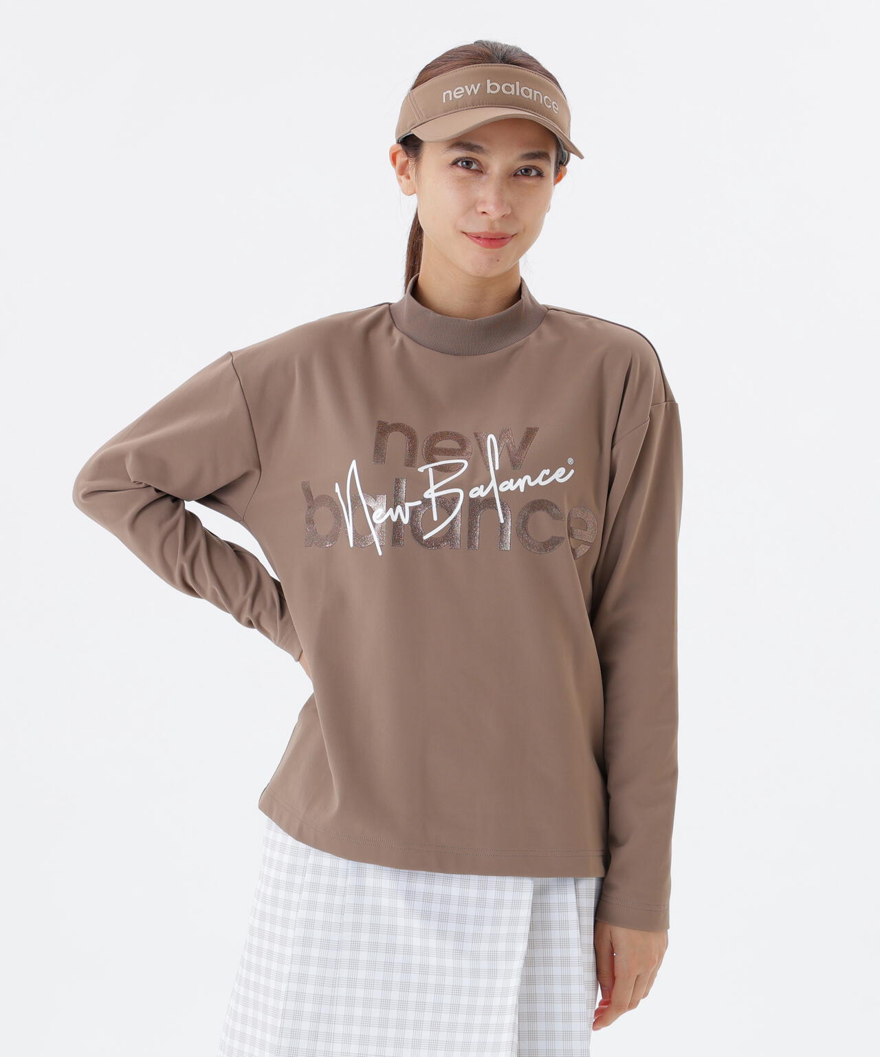 長袖 モックネック プルオーバー (WOMENS)