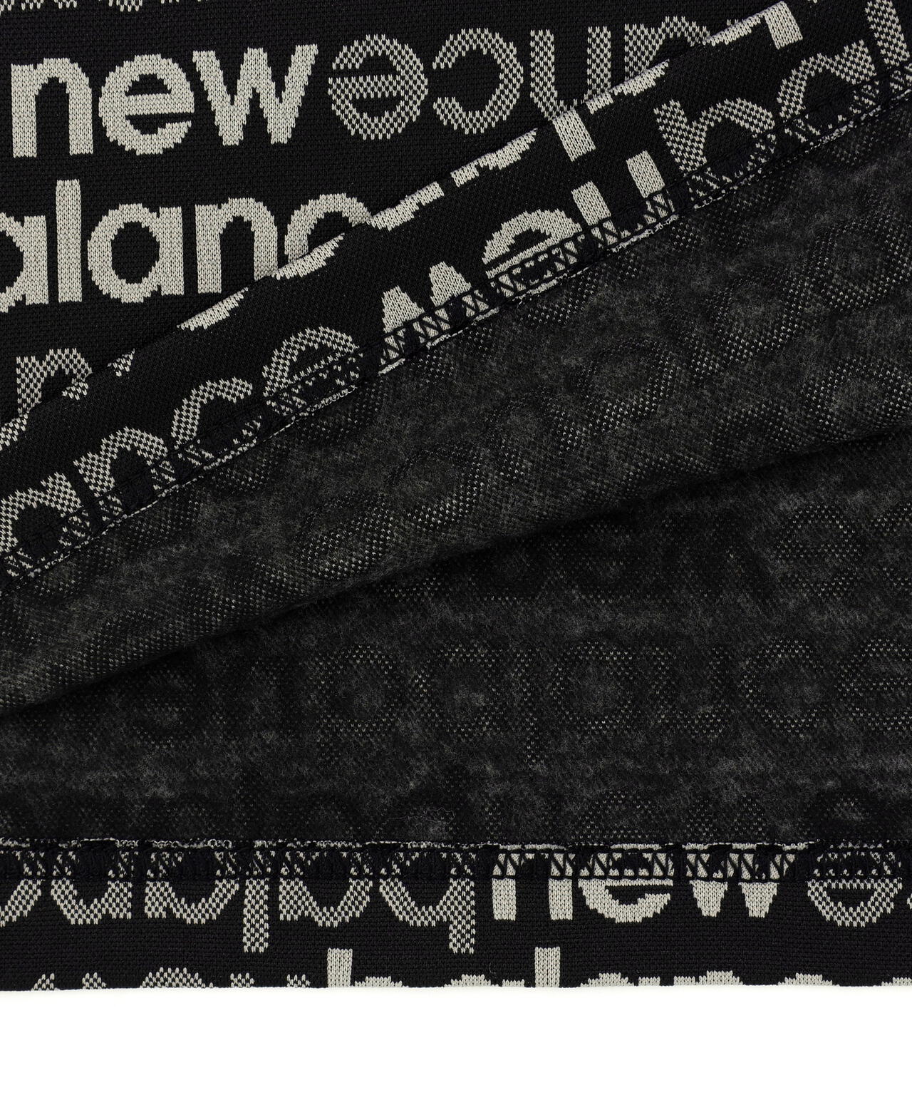 アップサイドダウンロゴボーダー 長袖 モックネック プル