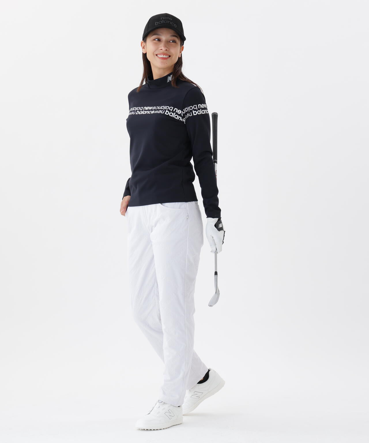 光吸収発熱 長袖 モックネック プルオーバー (WOMENS)